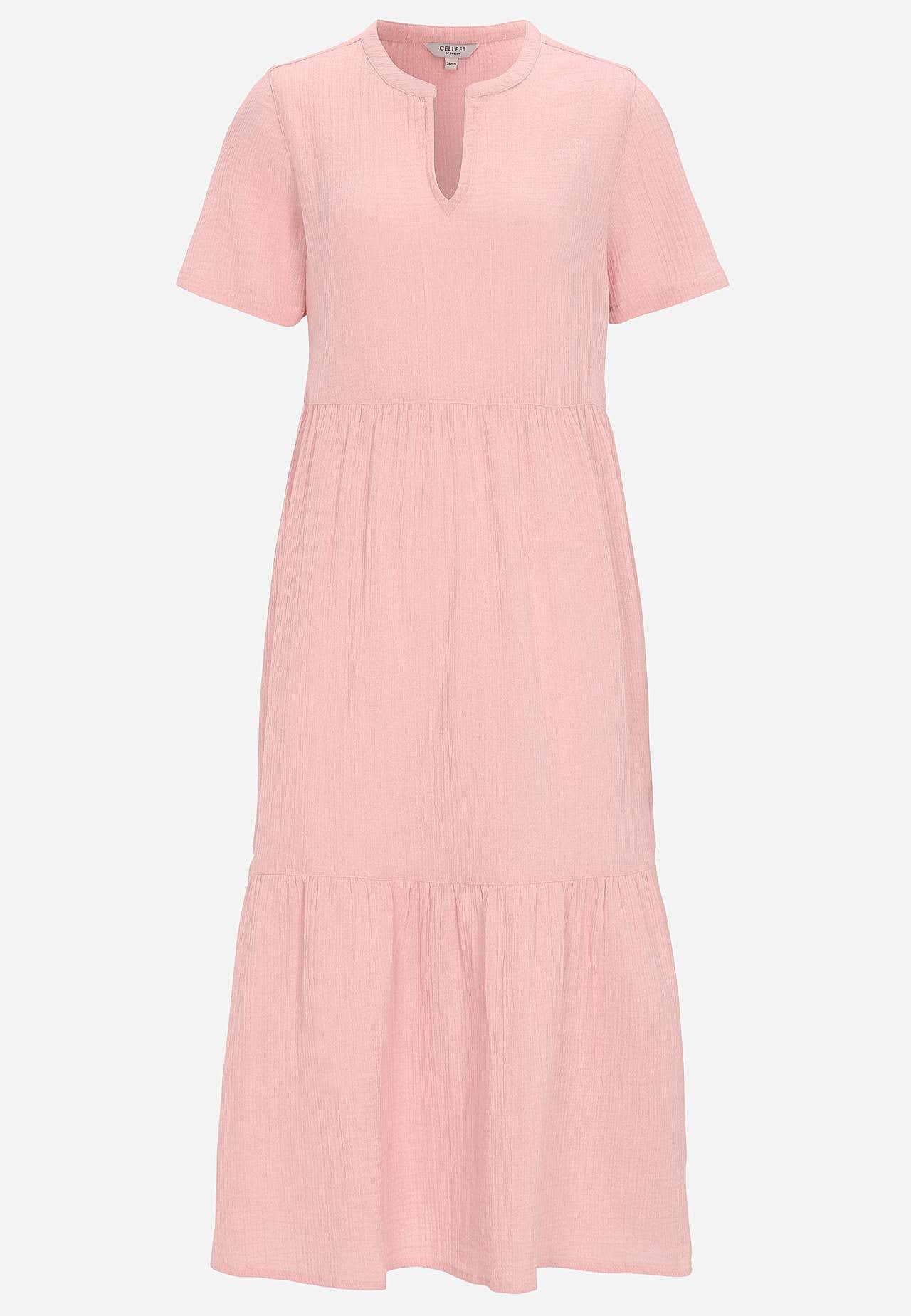 Kleid aus zerknitterter Baumwolle