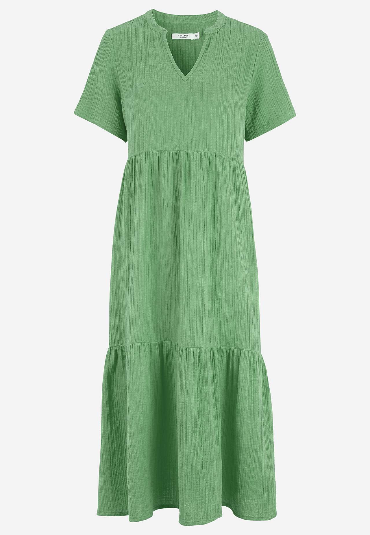 Kleid aus zerknitterter Baumwolle