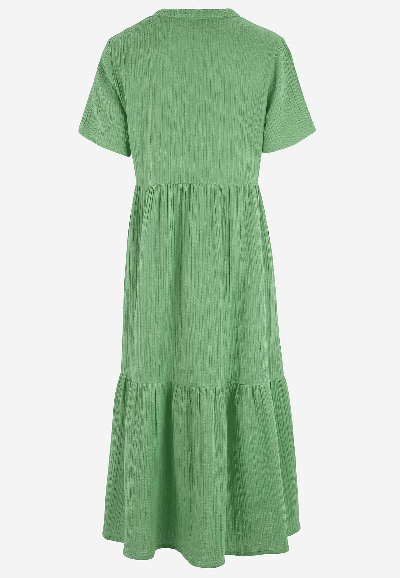 Kleid aus zerknitterter Baumwolle