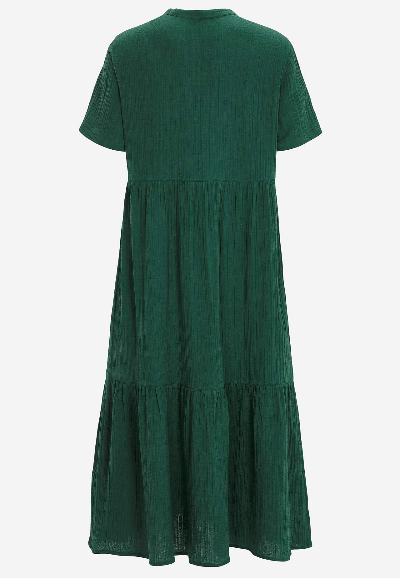 Kleid aus zerknitterter Baumwolle