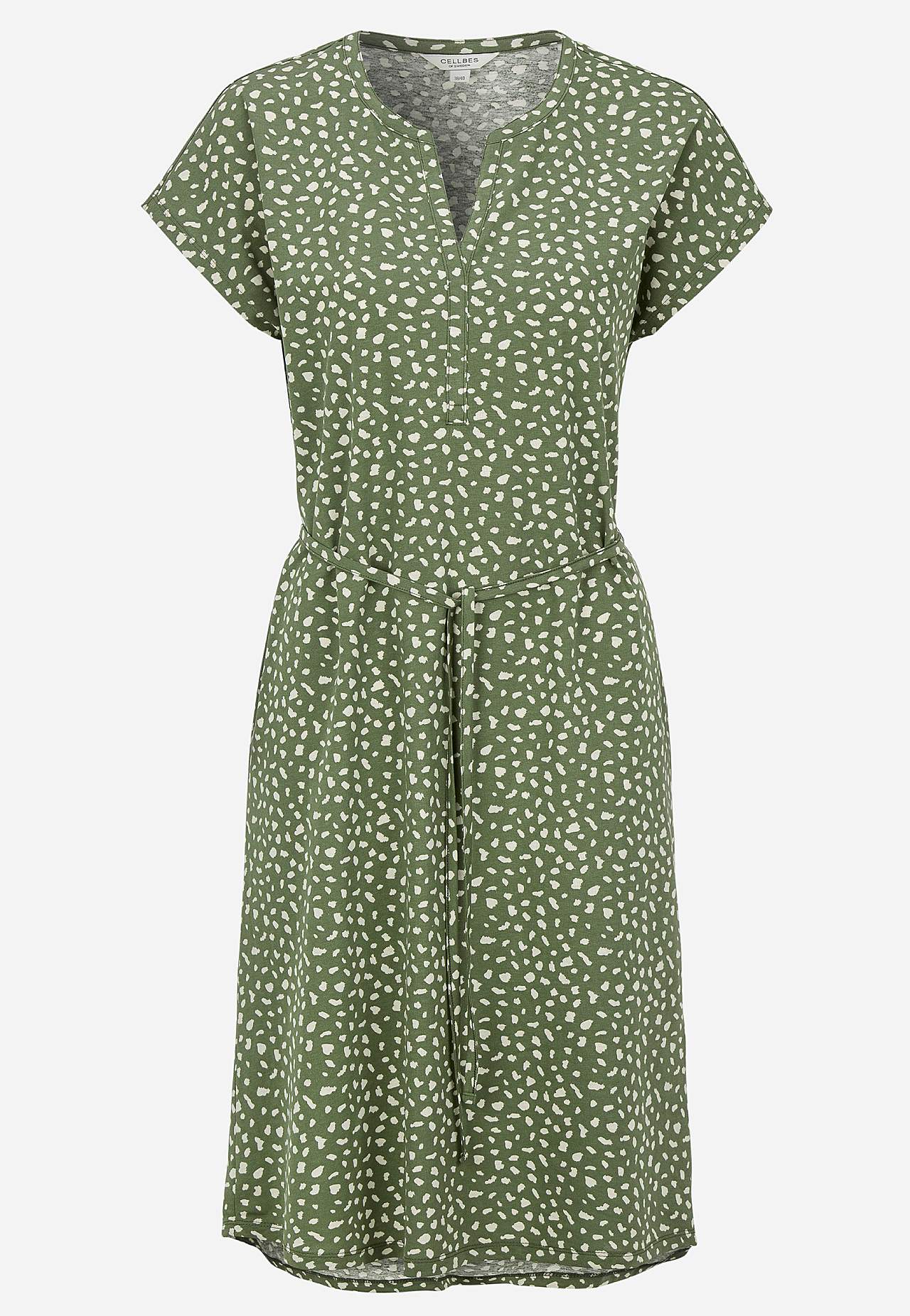 Jerseykleid mit Bindeband