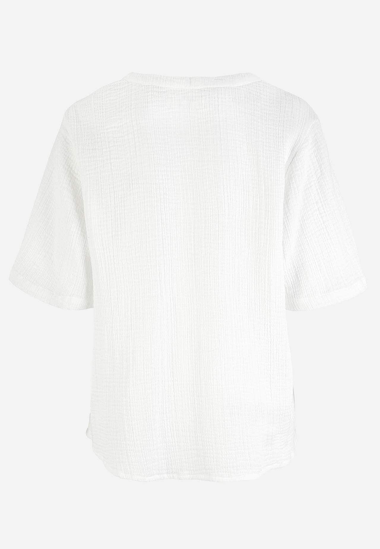 Bluse aus zerknitterter Baumwolle