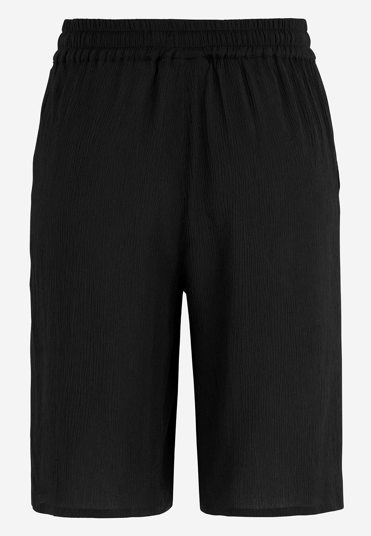 Shorts aus Viskose-Krepp