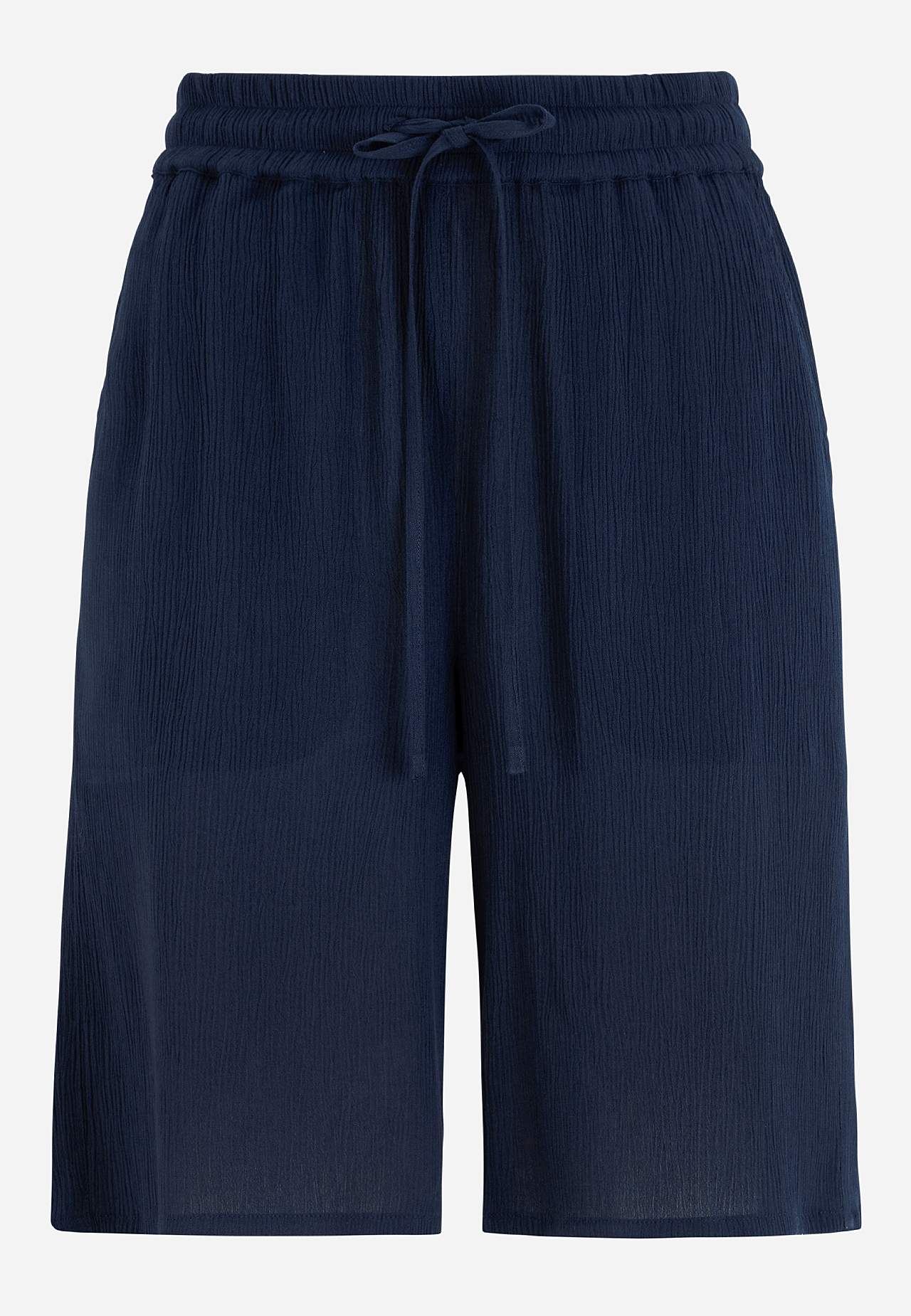 Shorts aus Viskose-Krepp