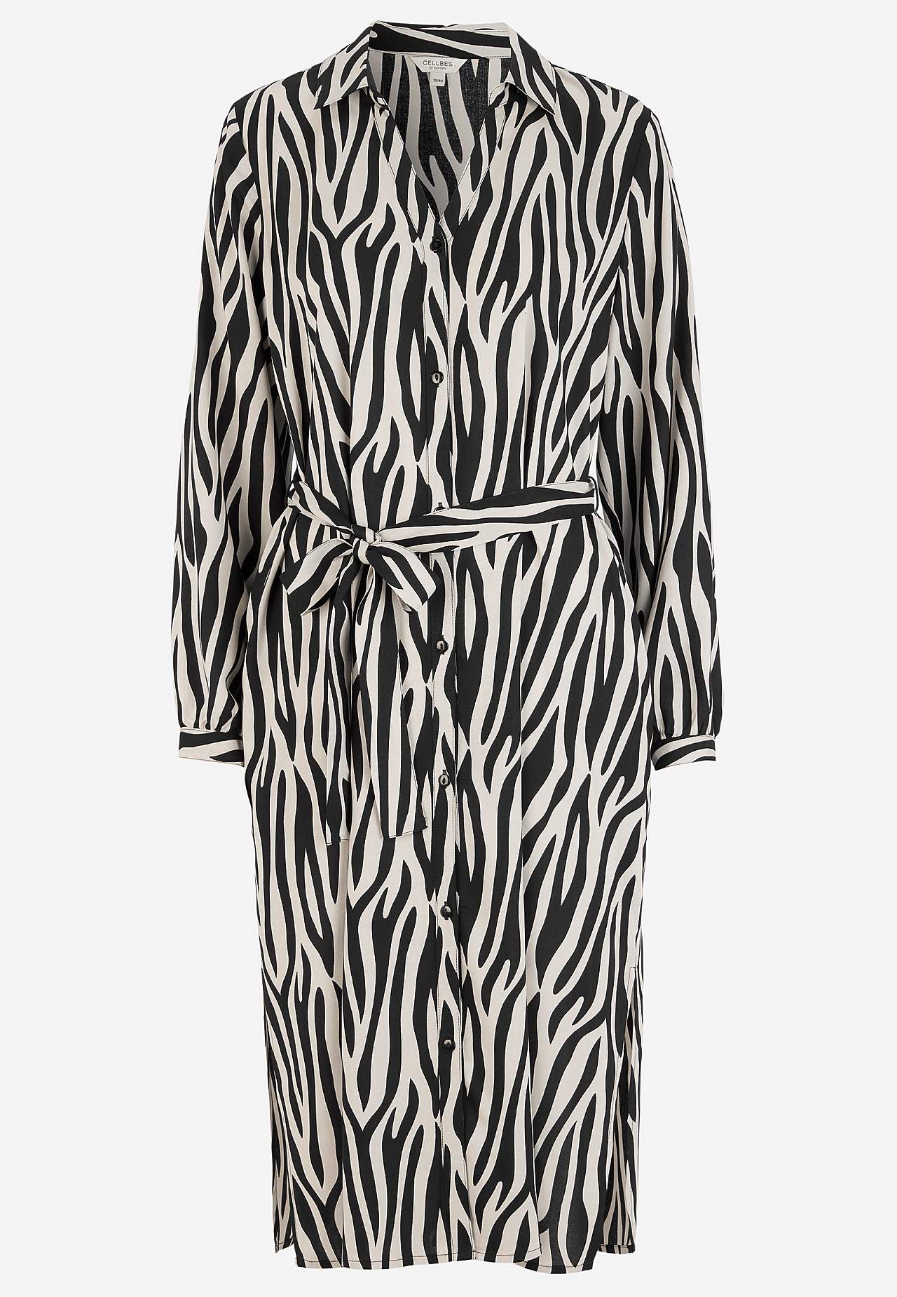 Gewebtes Kleid mit Taschen