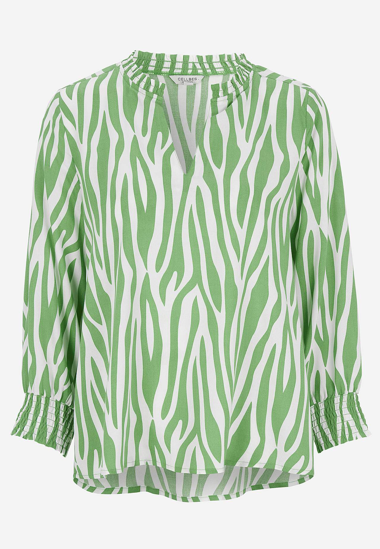 Gewebte, gemusterte Bluse