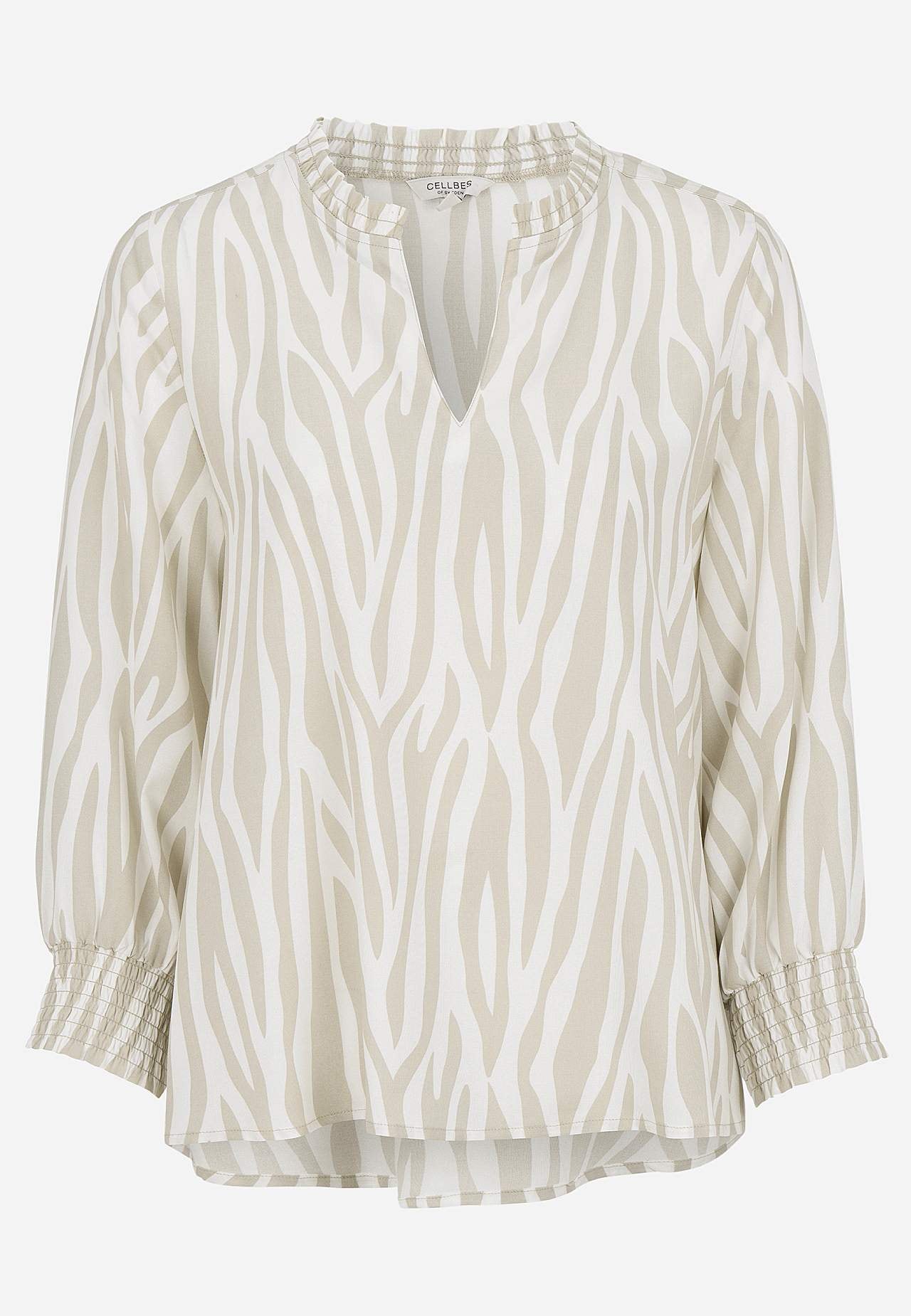 Gewebte, gemusterte Bluse