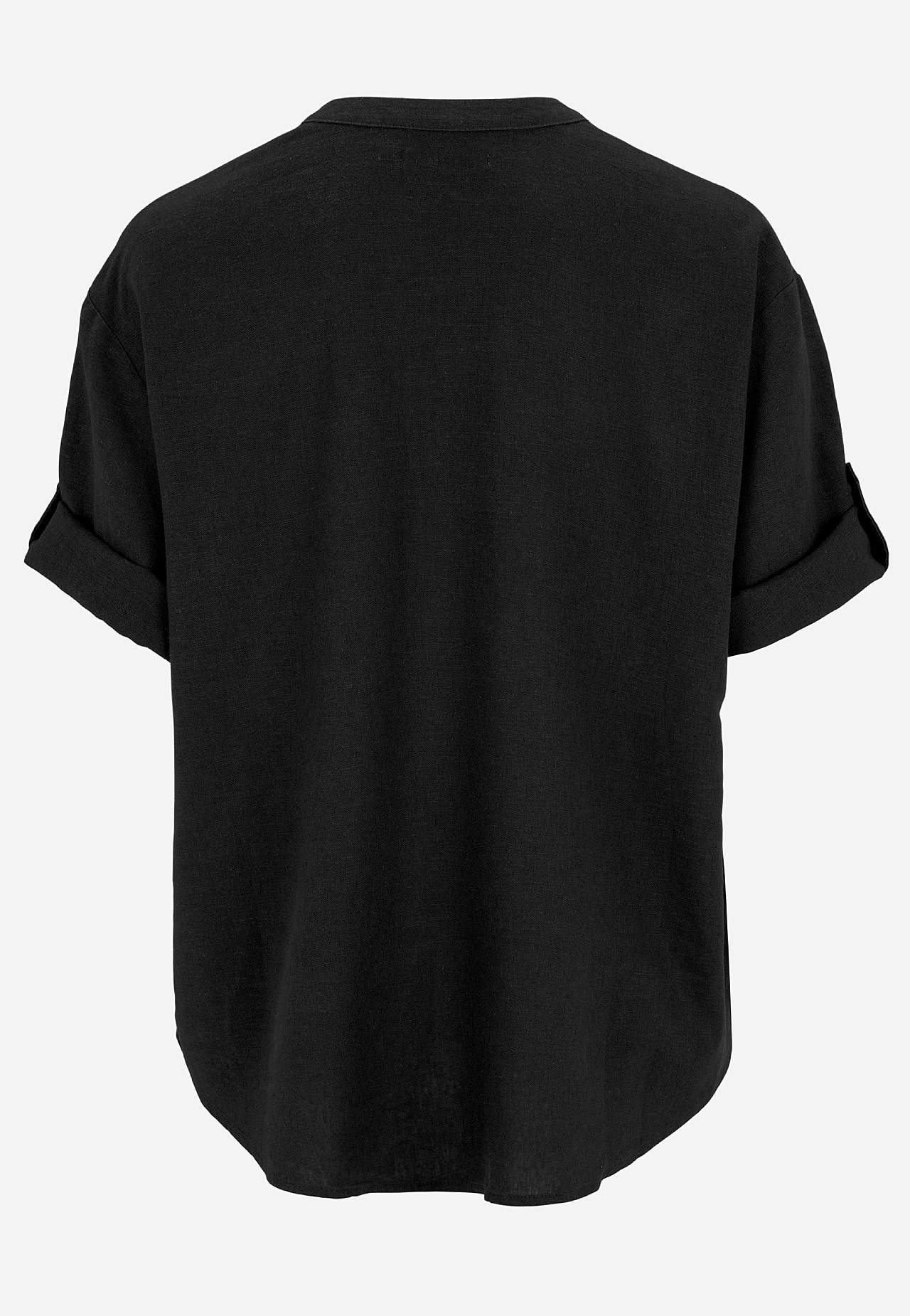 Bluse aus Leinen-Mix