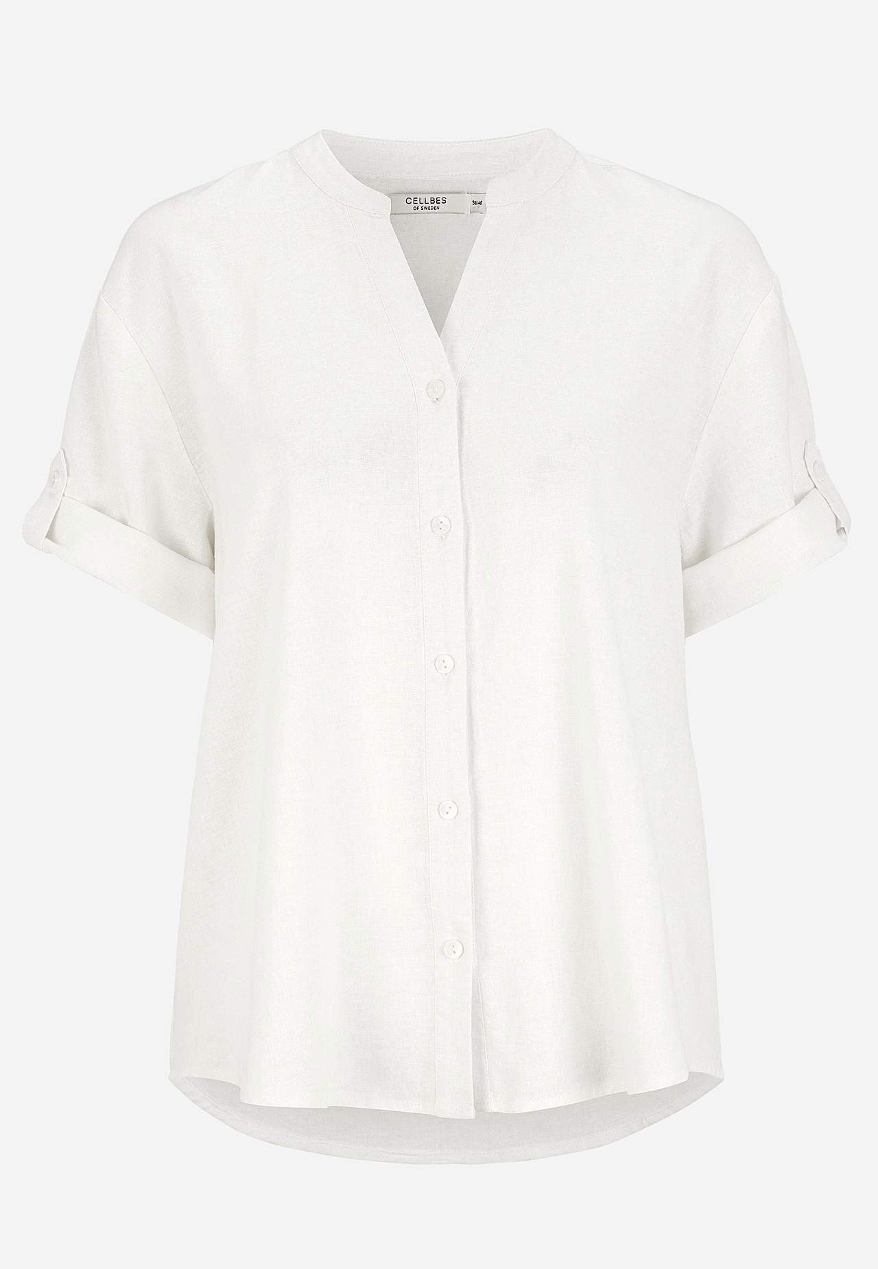 Bluse aus Leinen-Mix