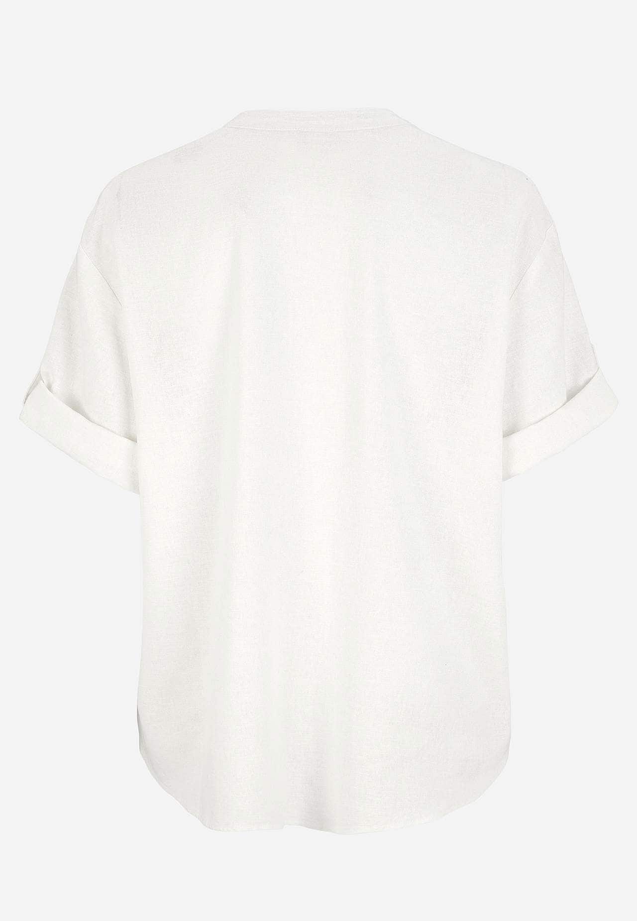 Bluse aus Leinen-Mix
