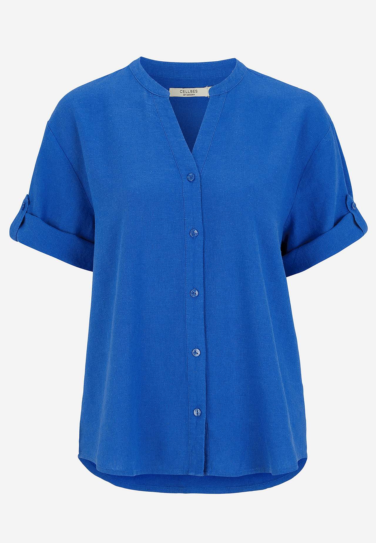 Bluse aus Leinen-Mix