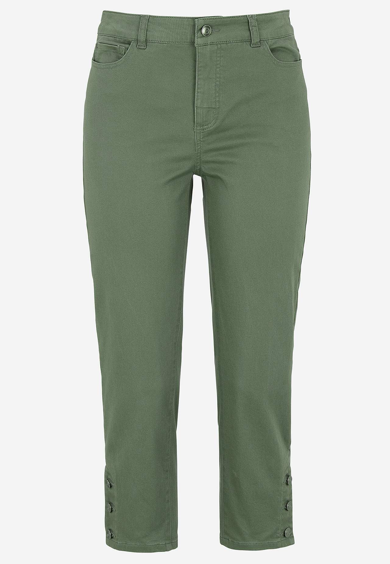 Cropped Jeans mit Fünf-Taschen-Design