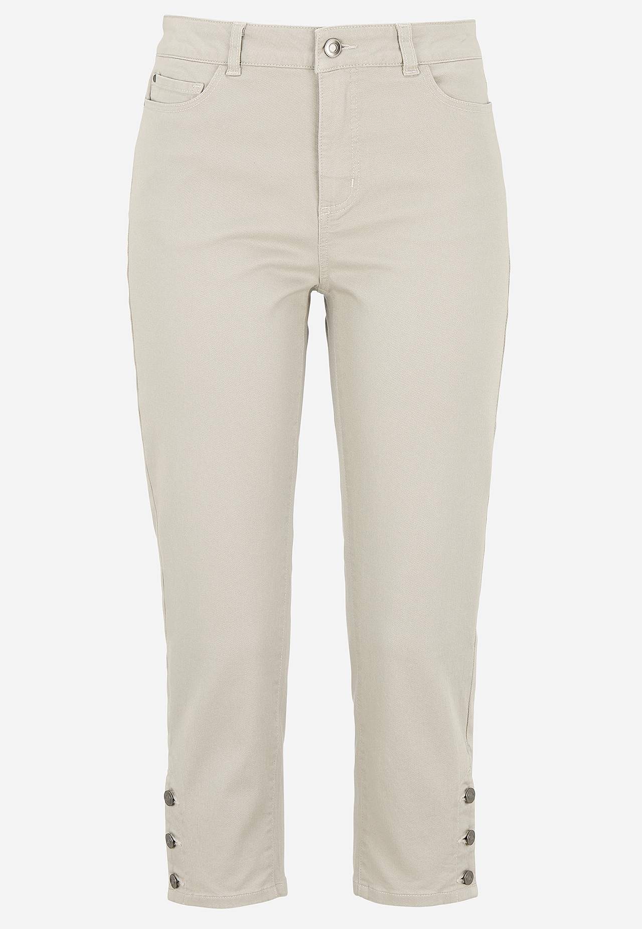 Cropped Jeans mit Fünf-Taschen-Design