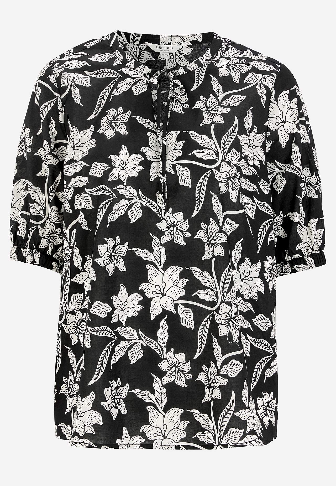 Gewebte, gemusterte Bluse