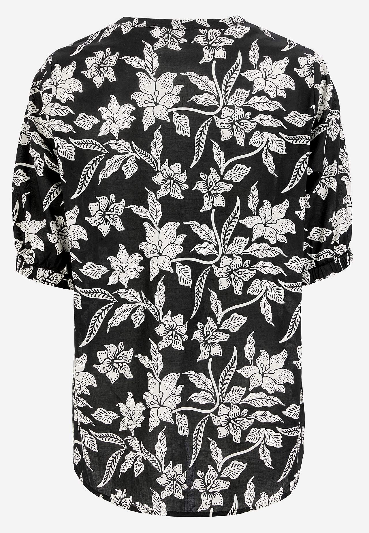 Gewebte, gemusterte Bluse
