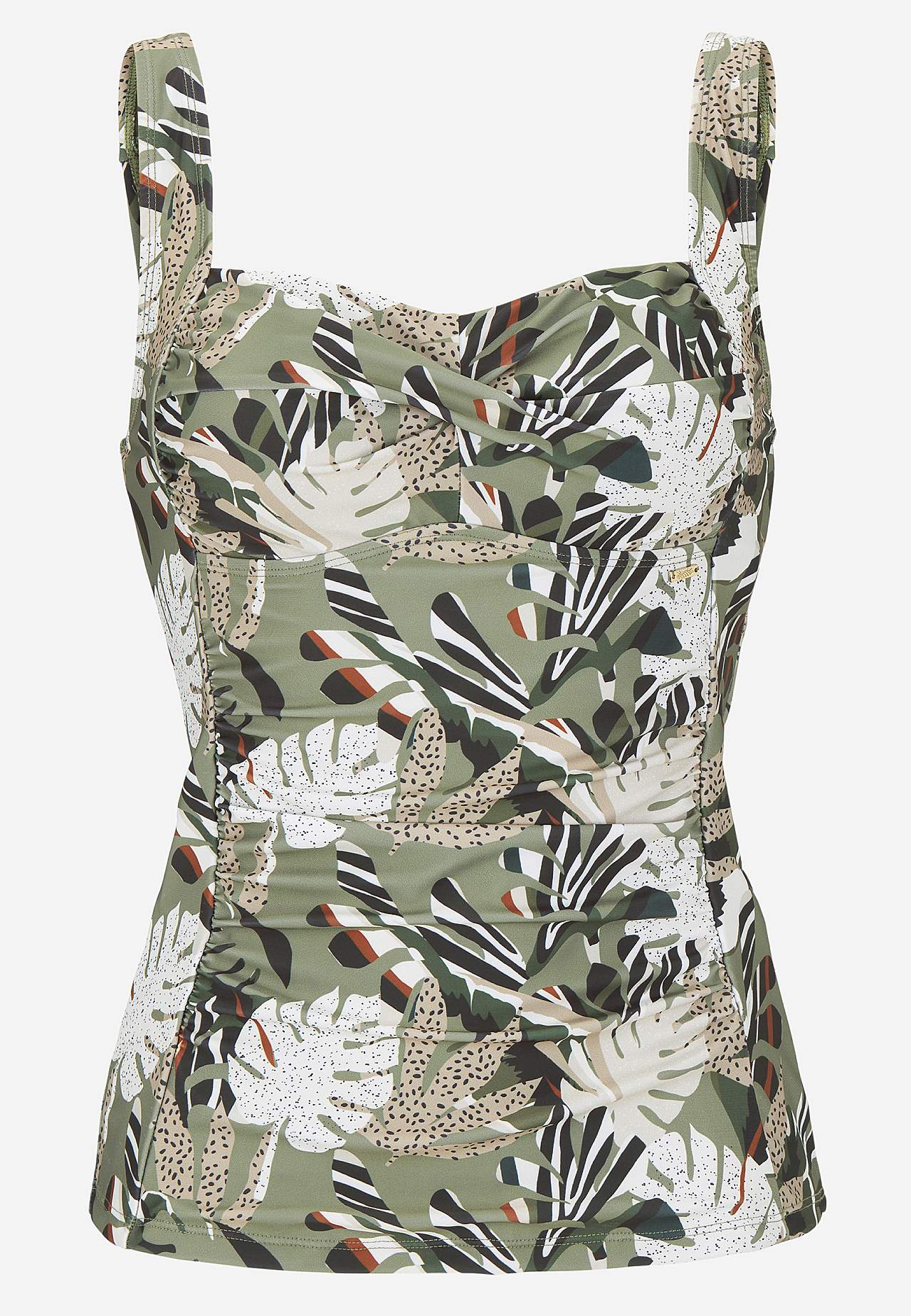 Gemustertes Tankini-Top mit modellierendem Effekt