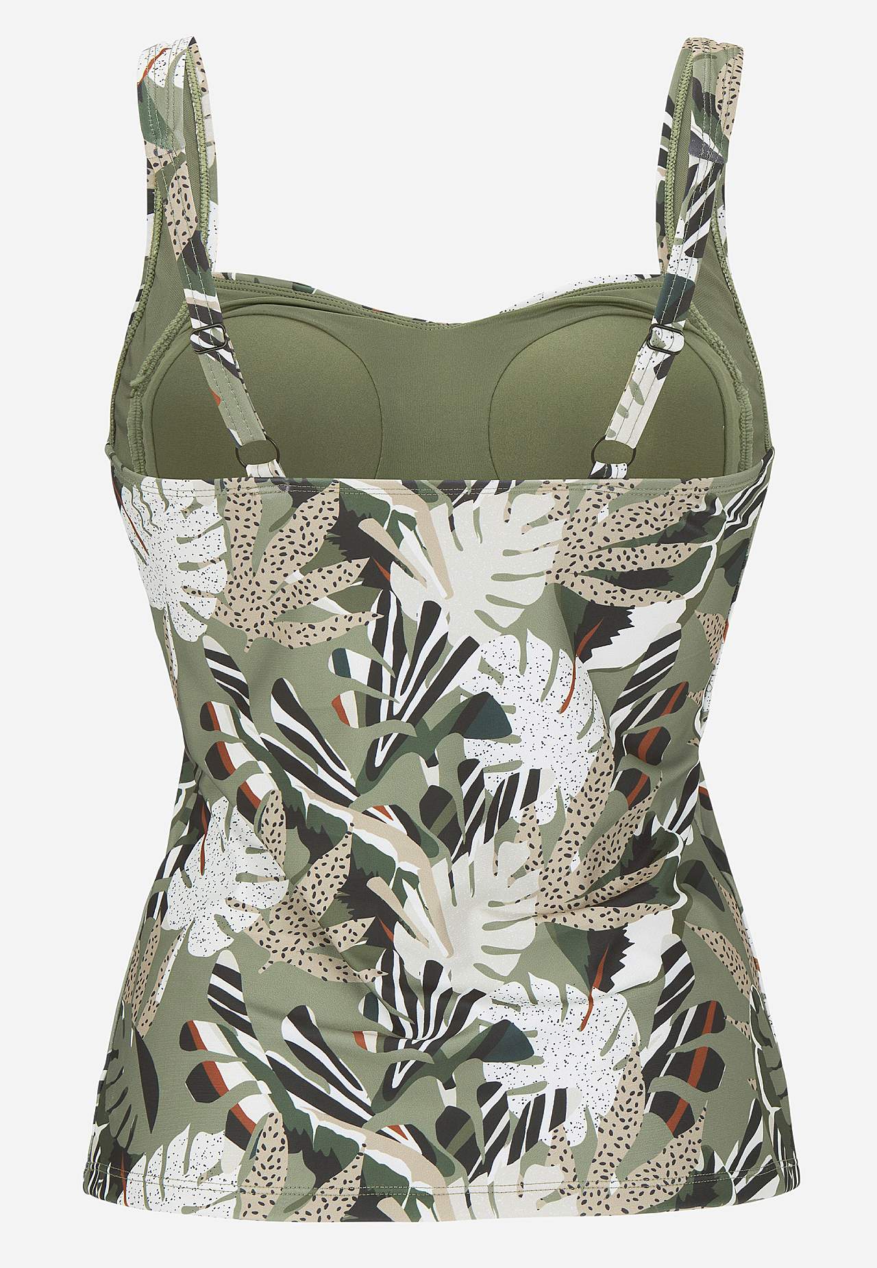 Gemustertes Tankini-Top mit modellierendem Effekt