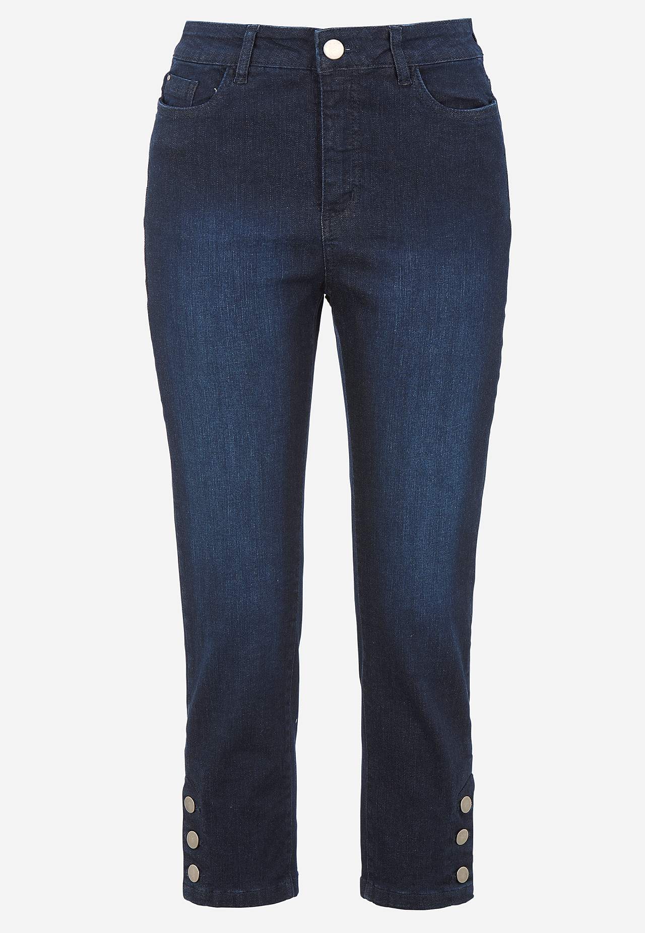 Cropped Jeans mit Fünf-Taschen-Design