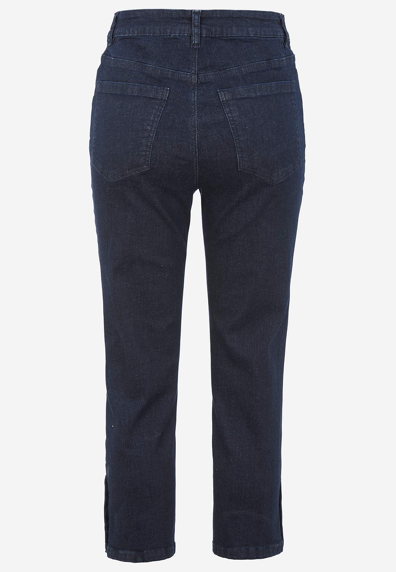 Cropped Jeans mit Fünf-Taschen-Design