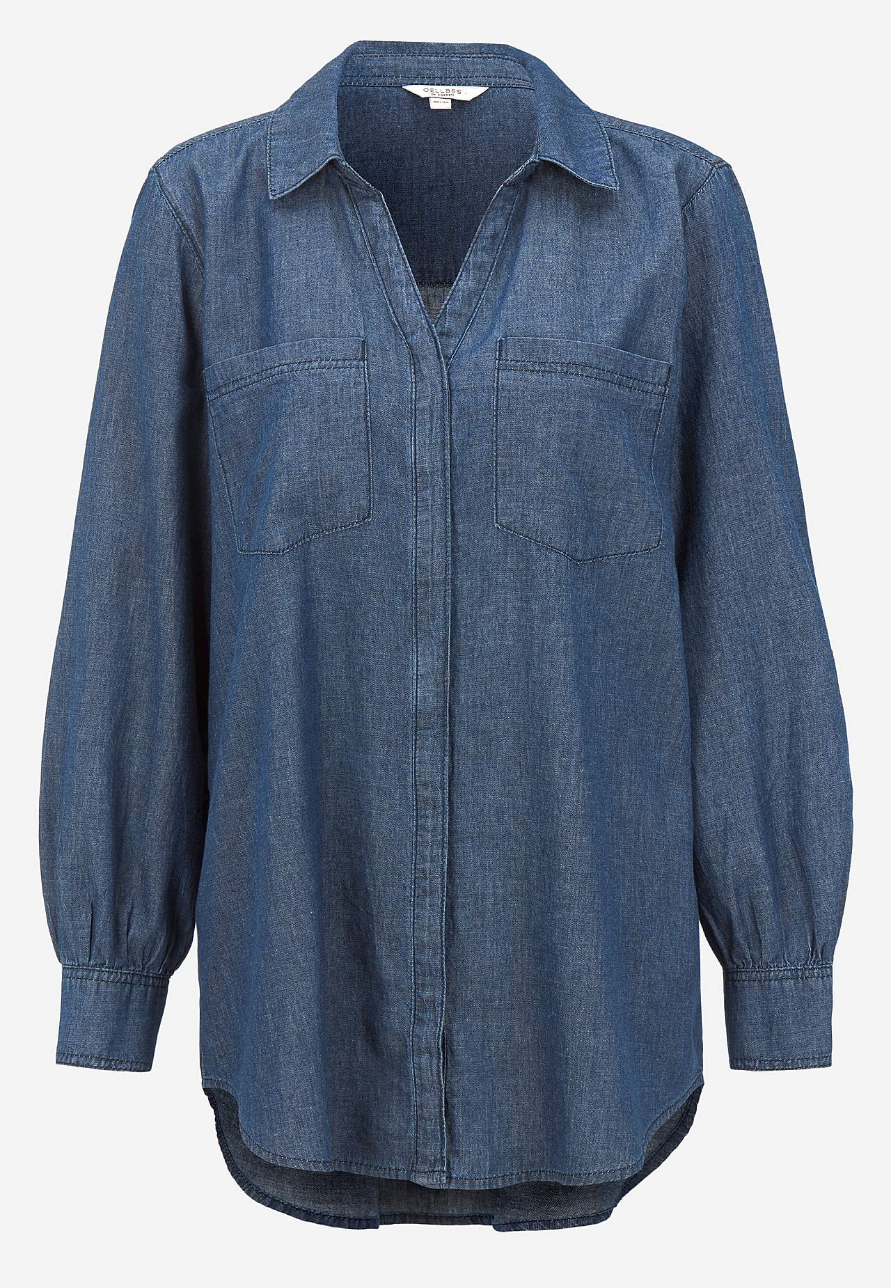 Jeanshemd mit Knöpfen