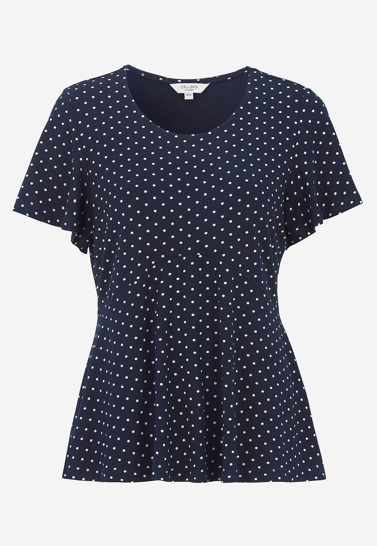 Gemustertes Jersey-Top