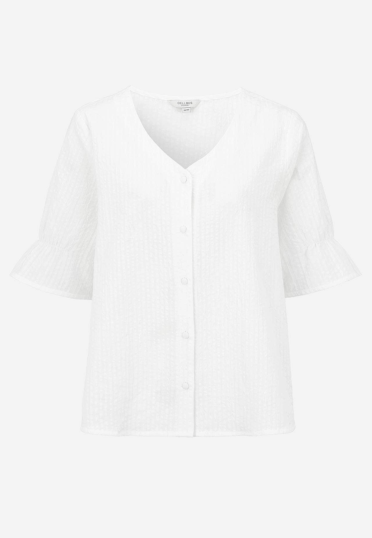 Bluse aus Seersucker
