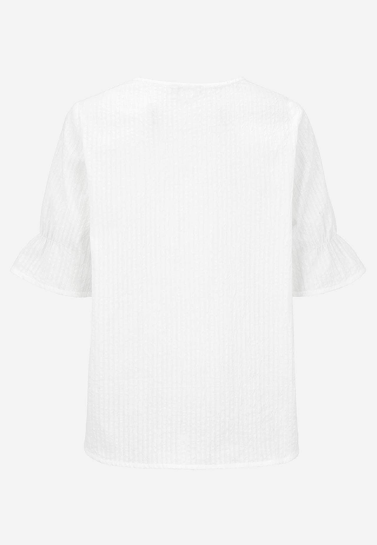 Bluse aus Seersucker