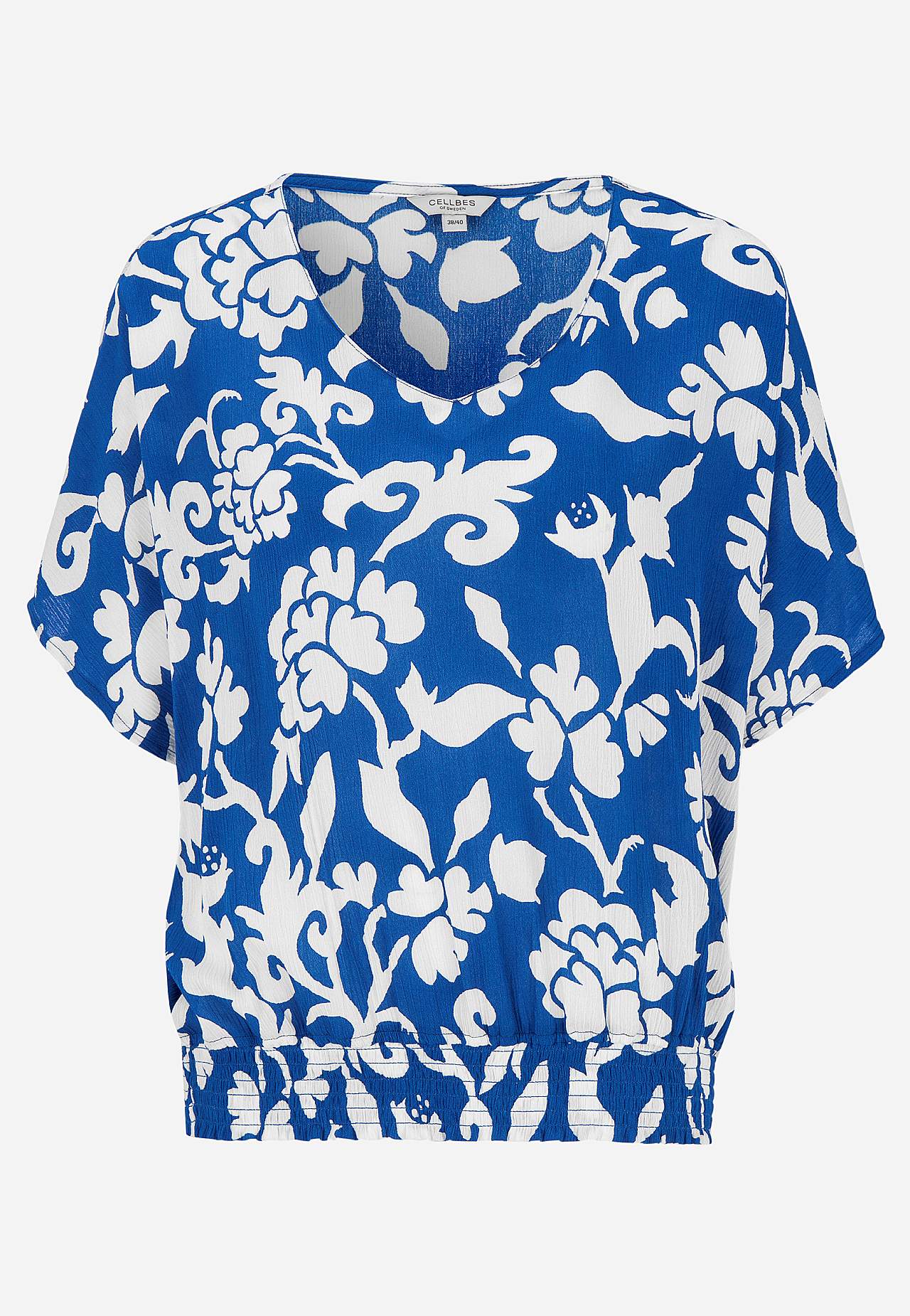 Bluse aus Viskose-Krepp