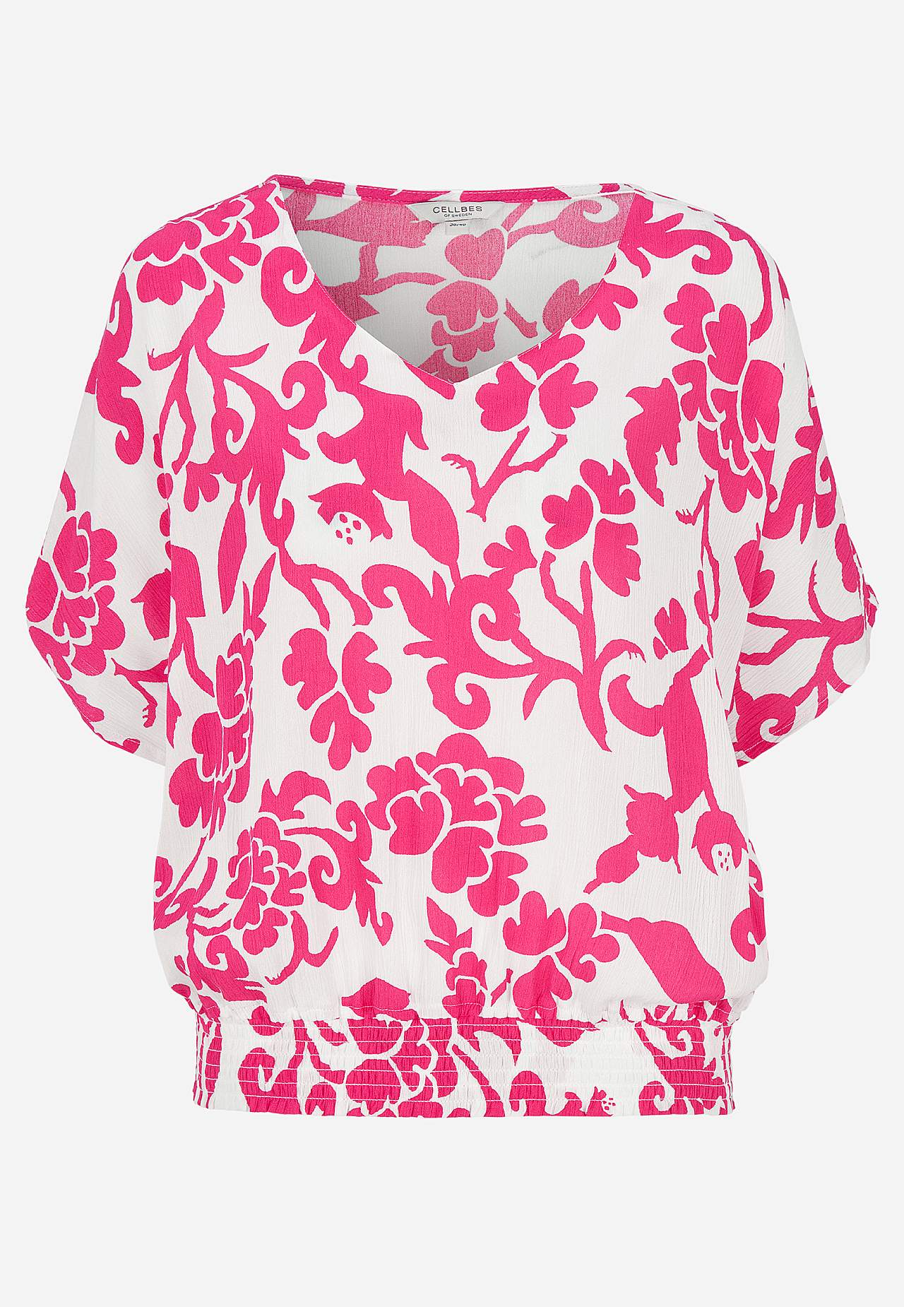 Bluse aus Viskose-Krepp