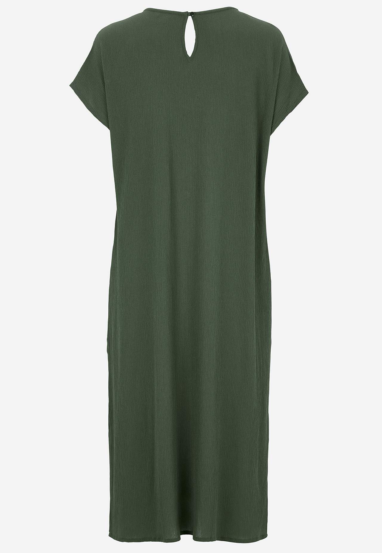 Kleid aus Krepp mit Taschen