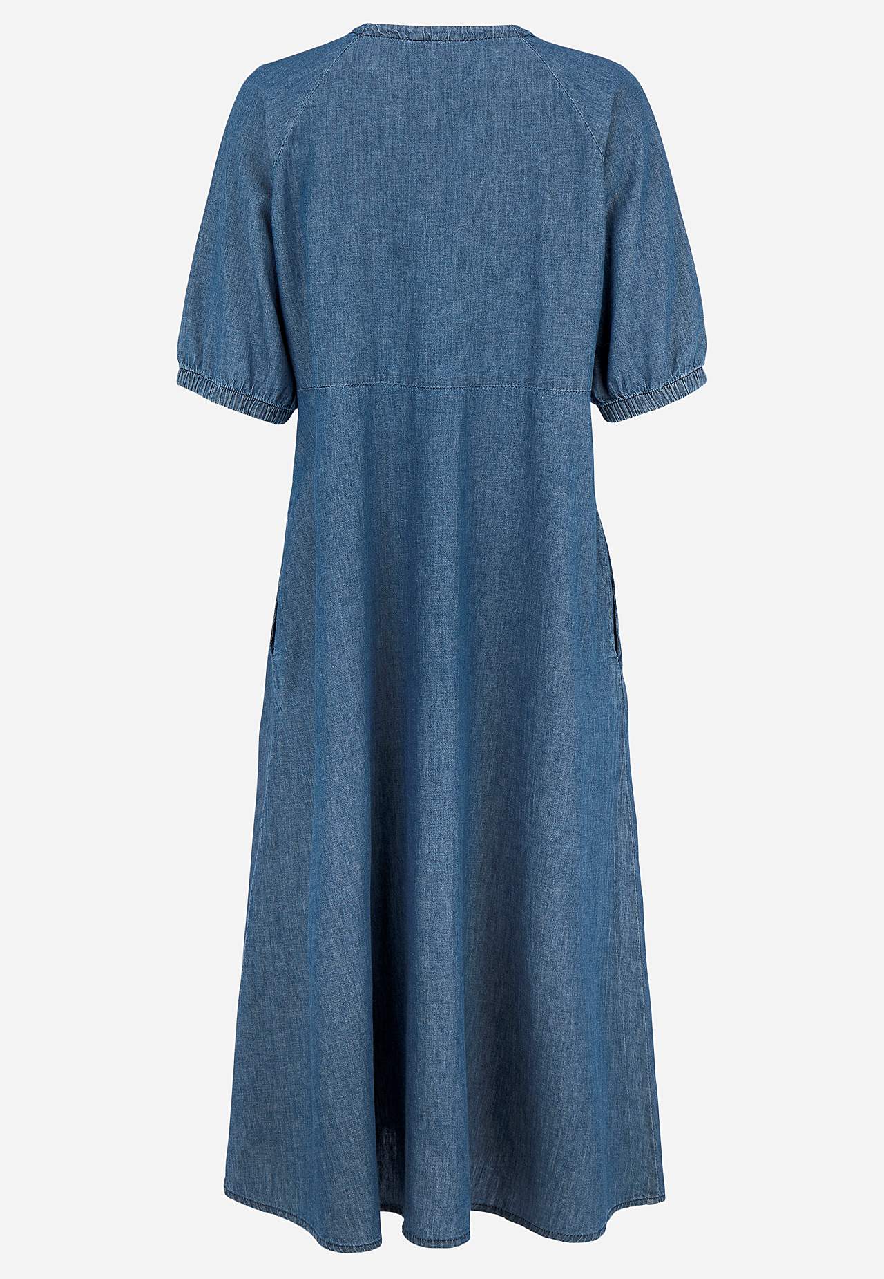 Jeanskleid mit Puffärmeln