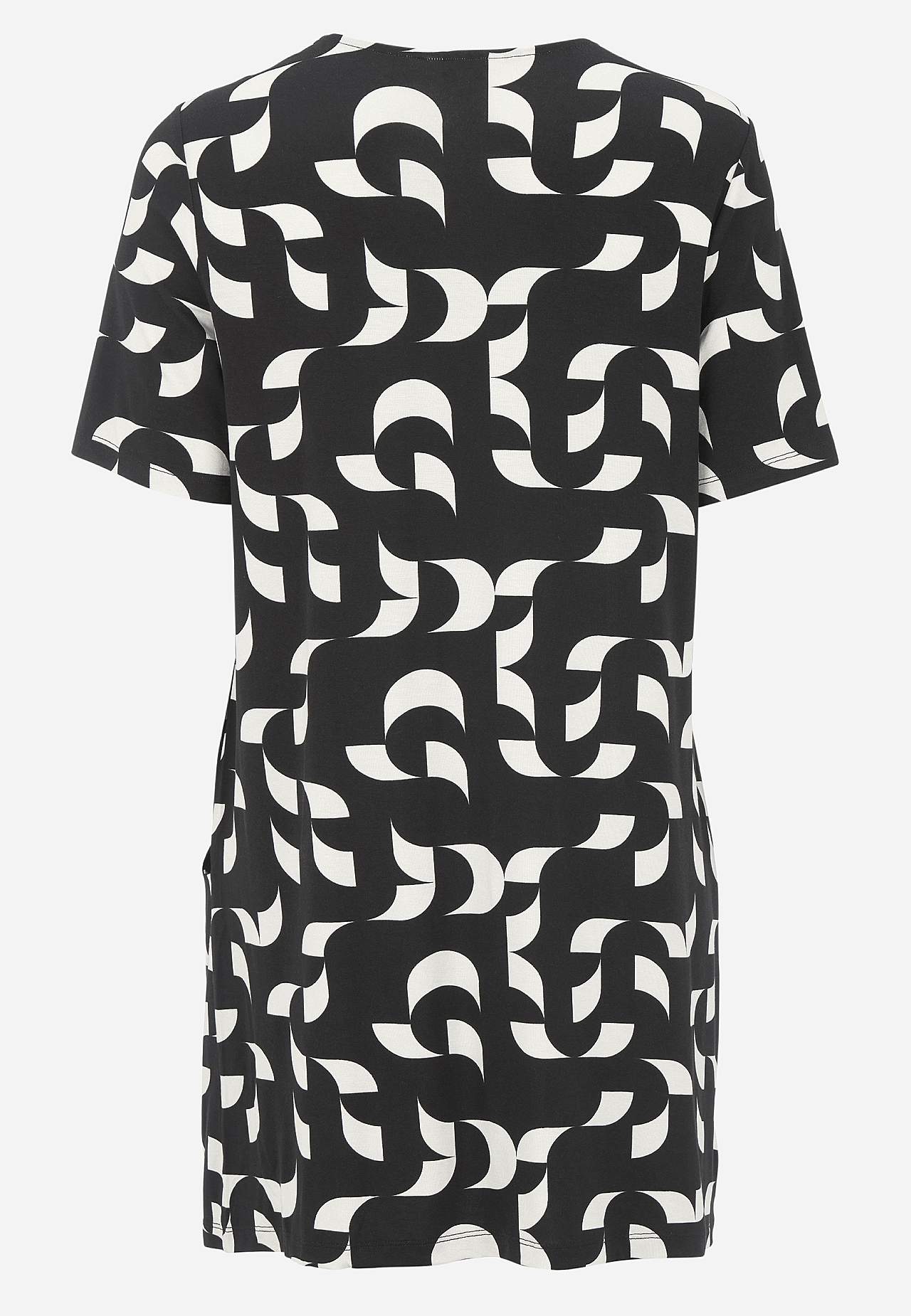 Gemusterte Tunika mit Taschen