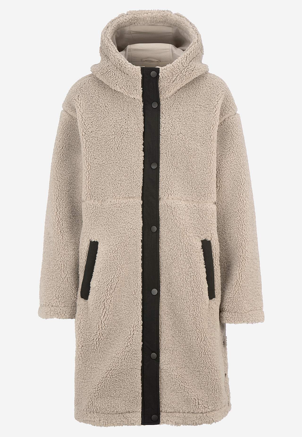 Fleecejacke mit Kapuze