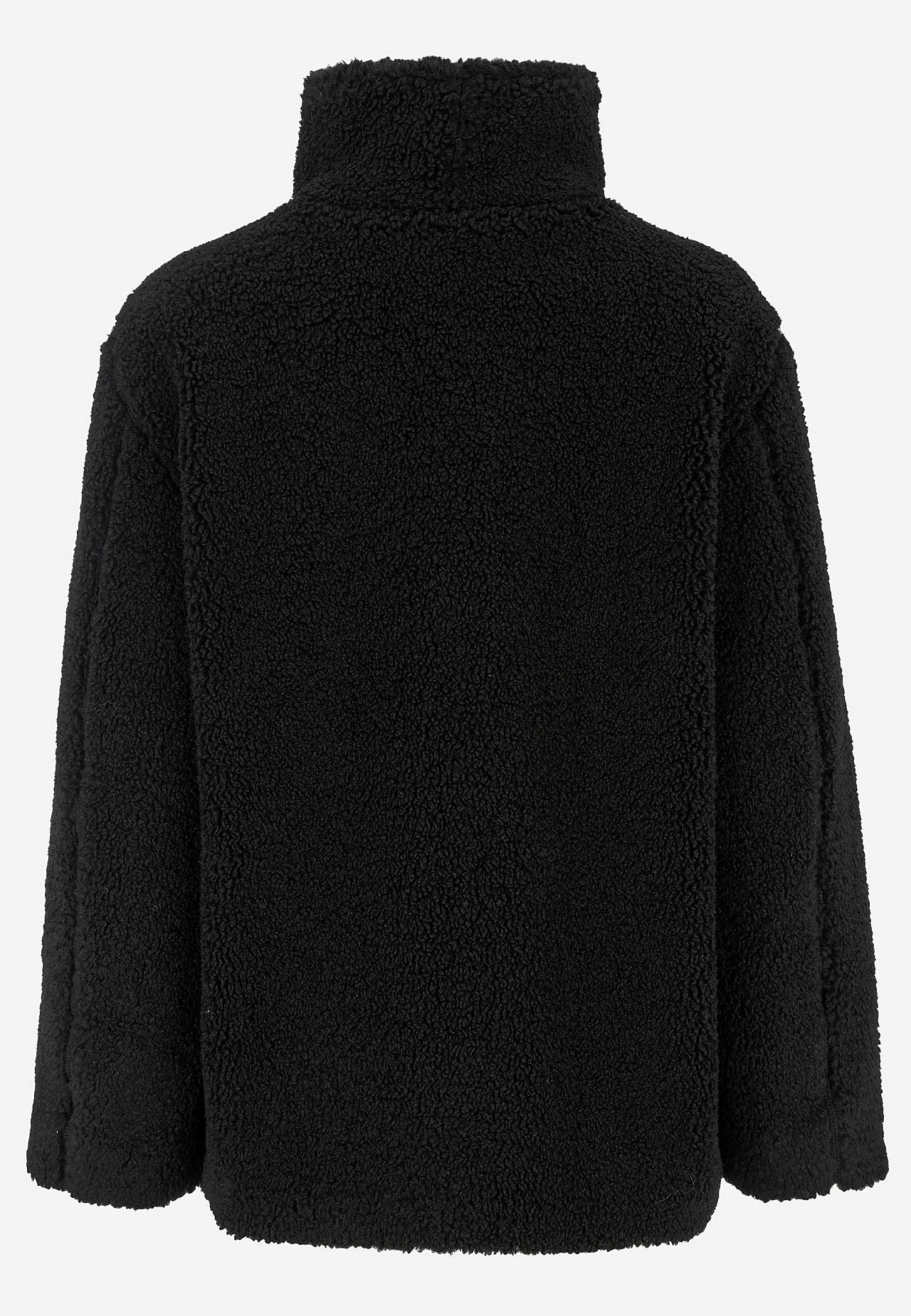 Fleecejacke mit Stehkragen