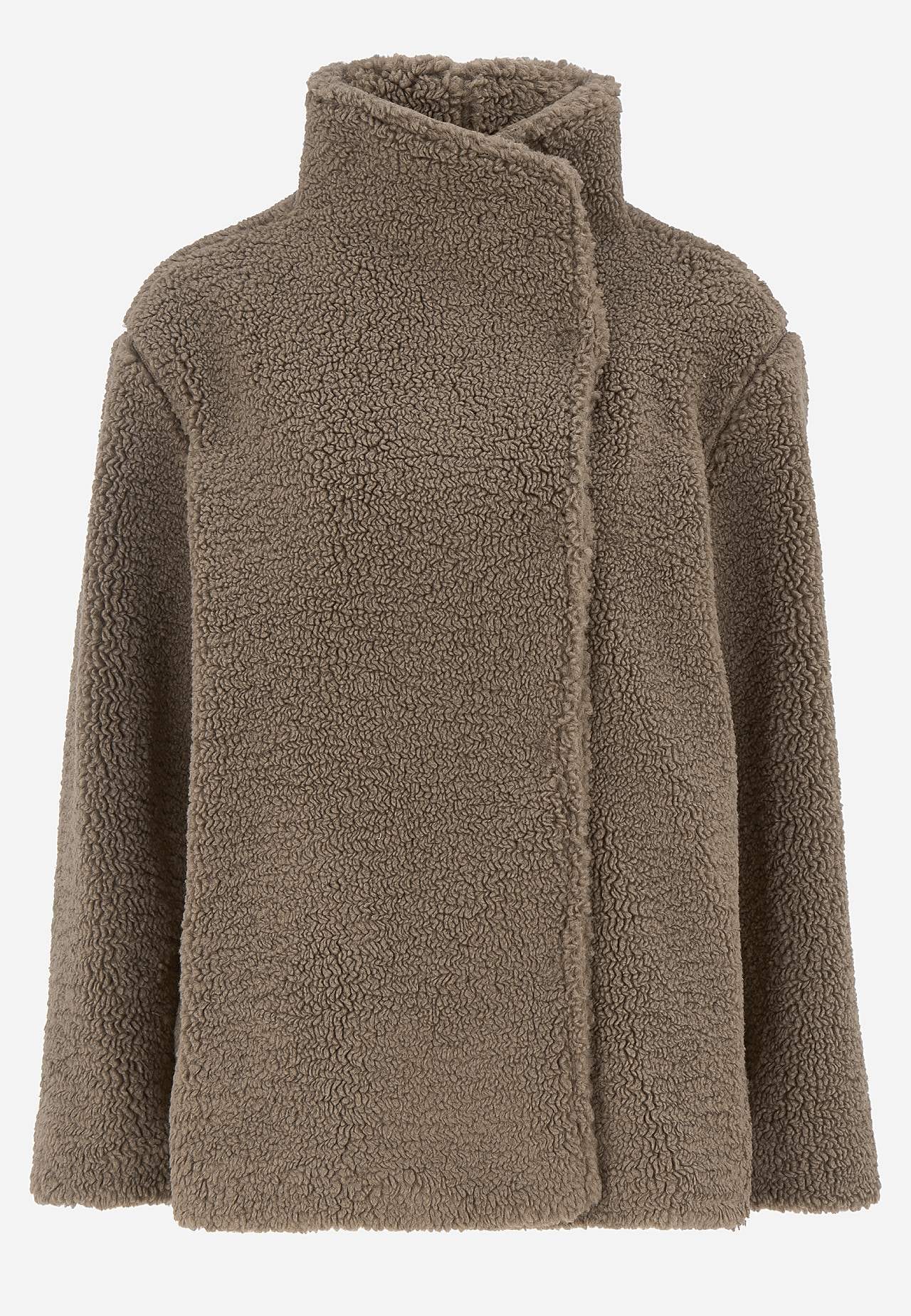 Fleecejacke mit Stehkragen