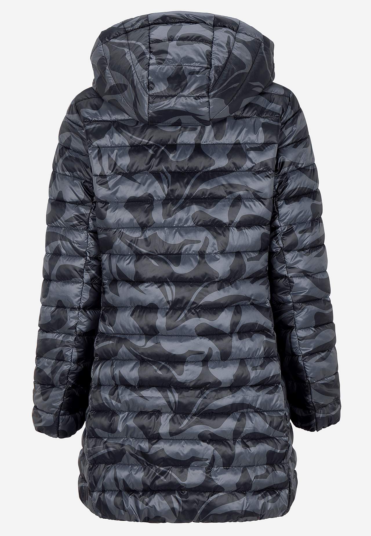 Gesteppte, gemusterte leichte Jacke