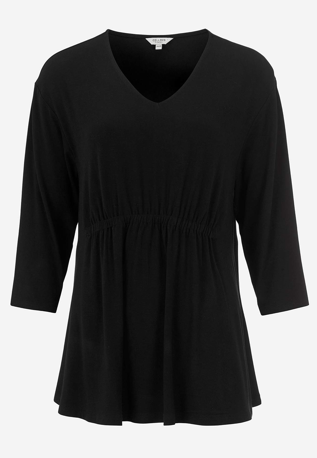 Jersey-Top mit 3/4-Ärmel