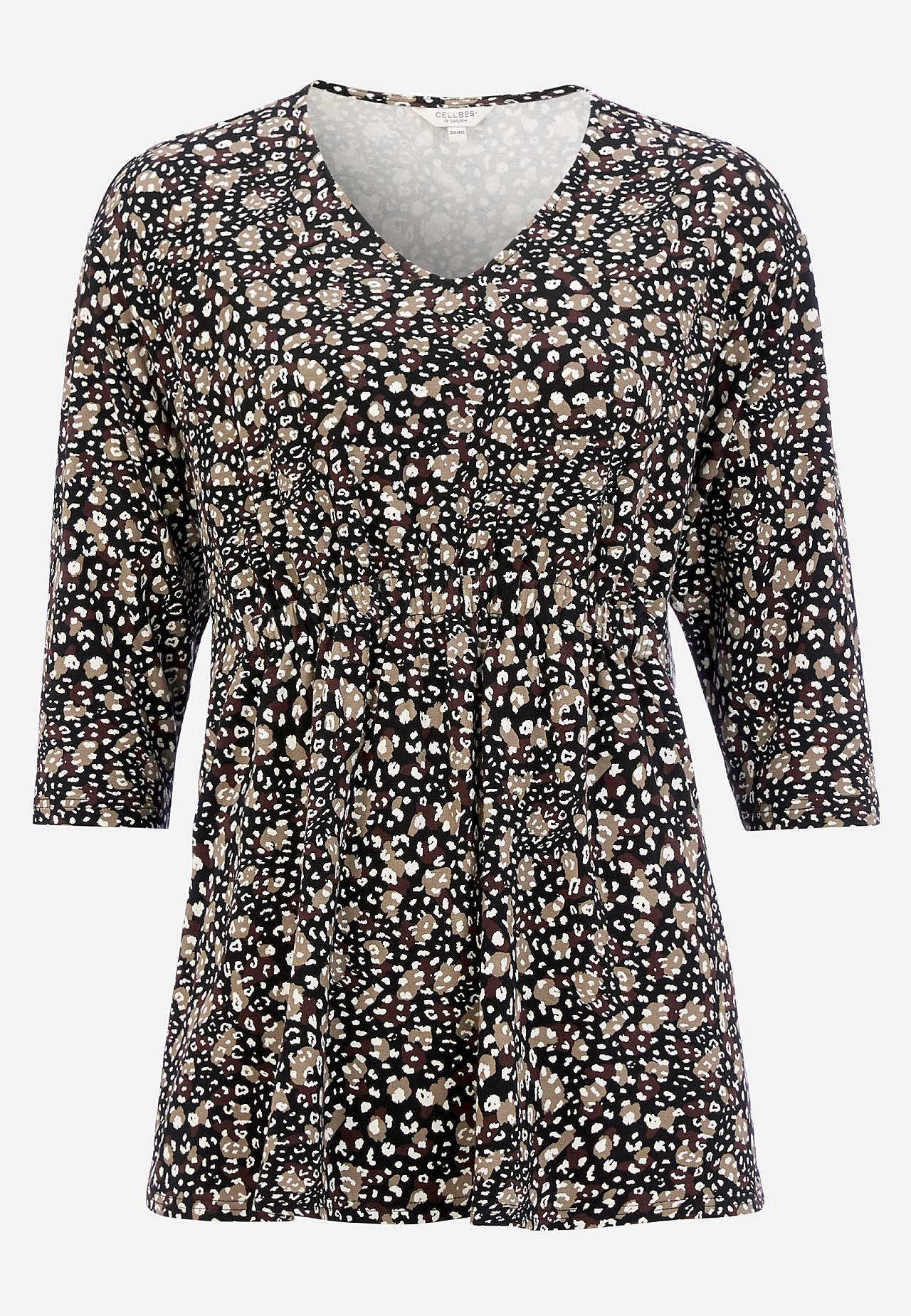 Jersey-Top mit 3/4-Ärmel