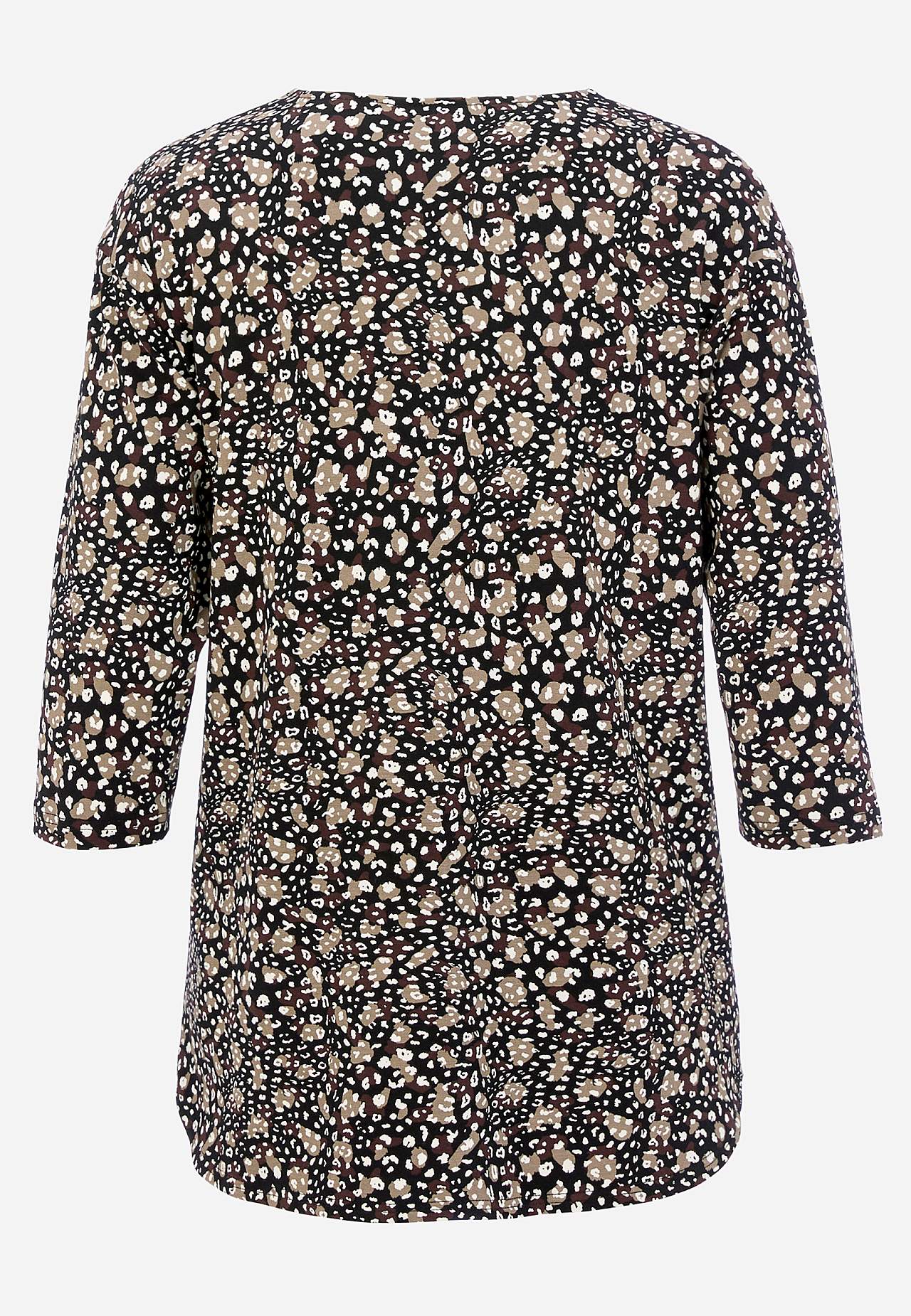 Jersey-Top mit 3/4-Ärmel