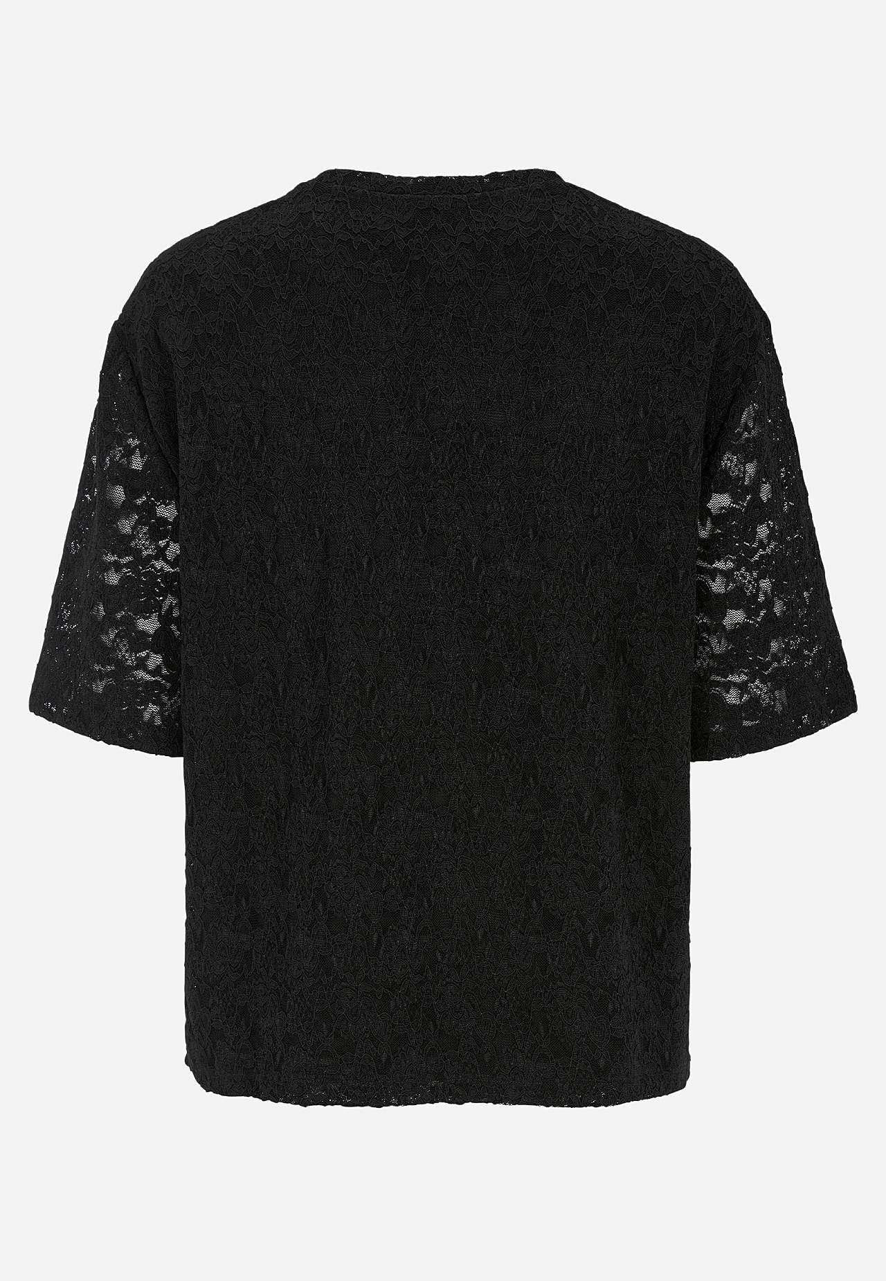 Spitzenbustier mit Rundhals