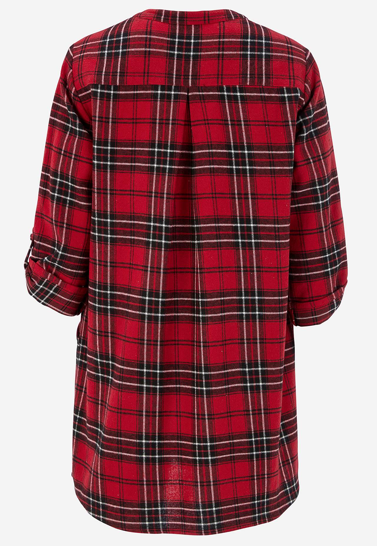 Tunika aus Flanell mit Taschen