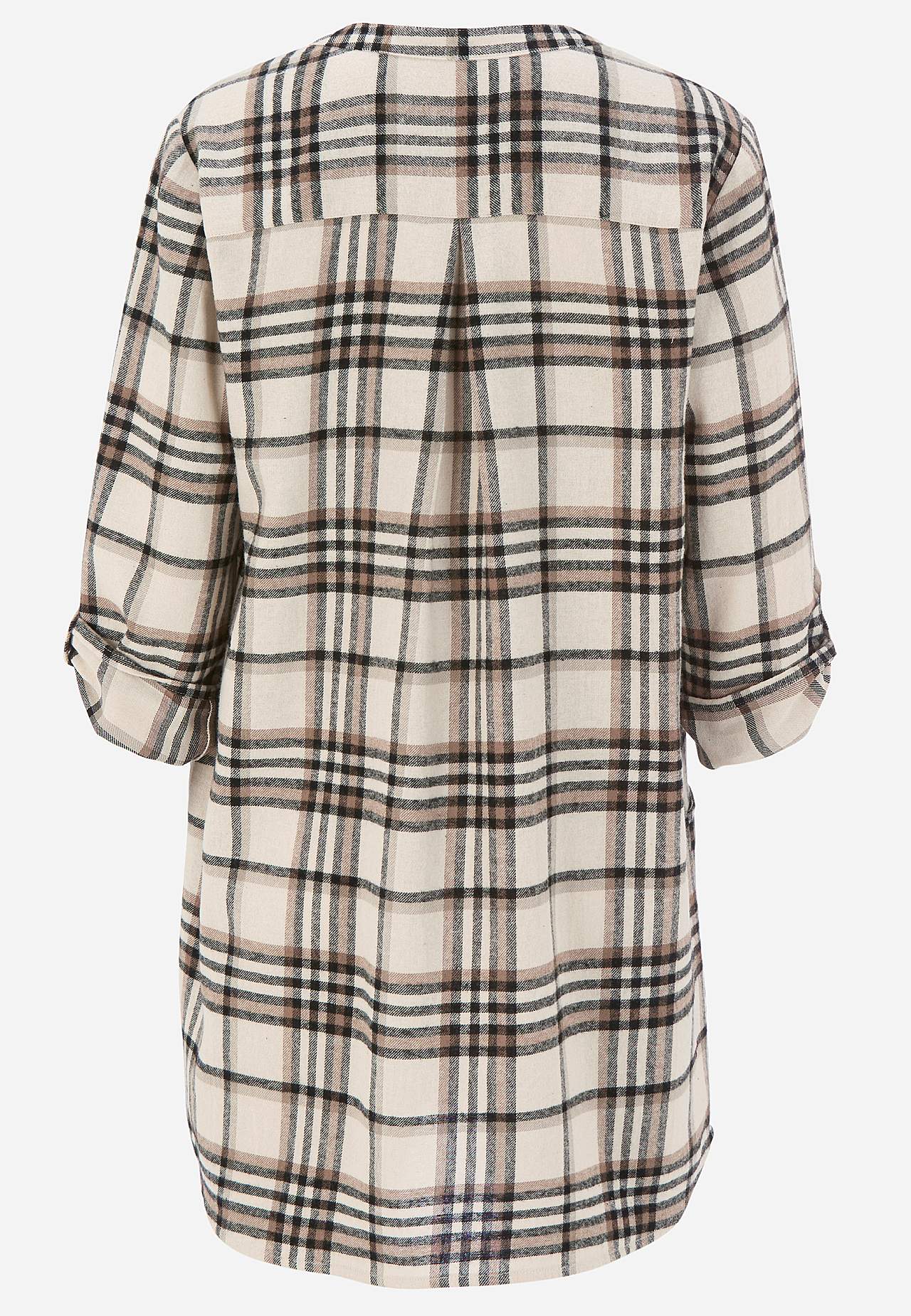 Tunika aus Flanell mit Taschen