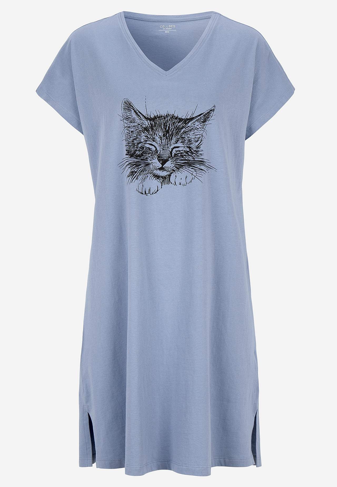 Nachthemd mit V-Ausschnitt