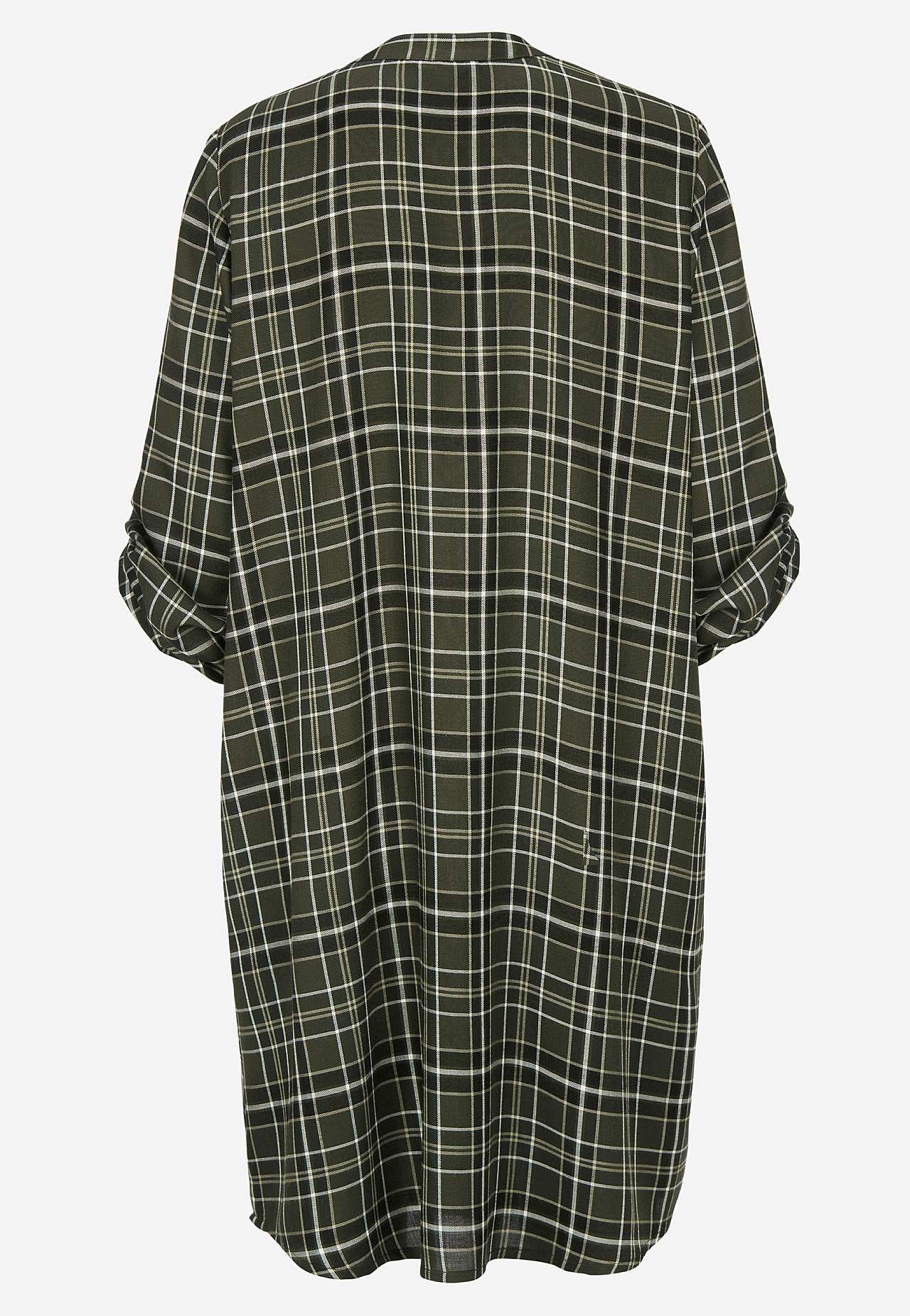 Gewebtes Hemdkleid mit Taschen
