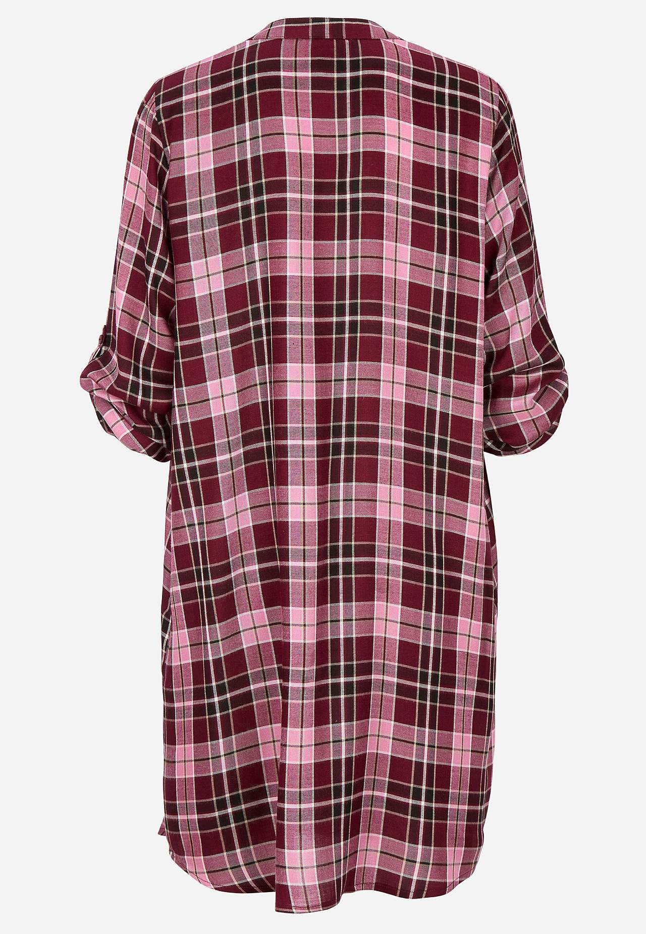 Gewebtes Hemdkleid mit Taschen