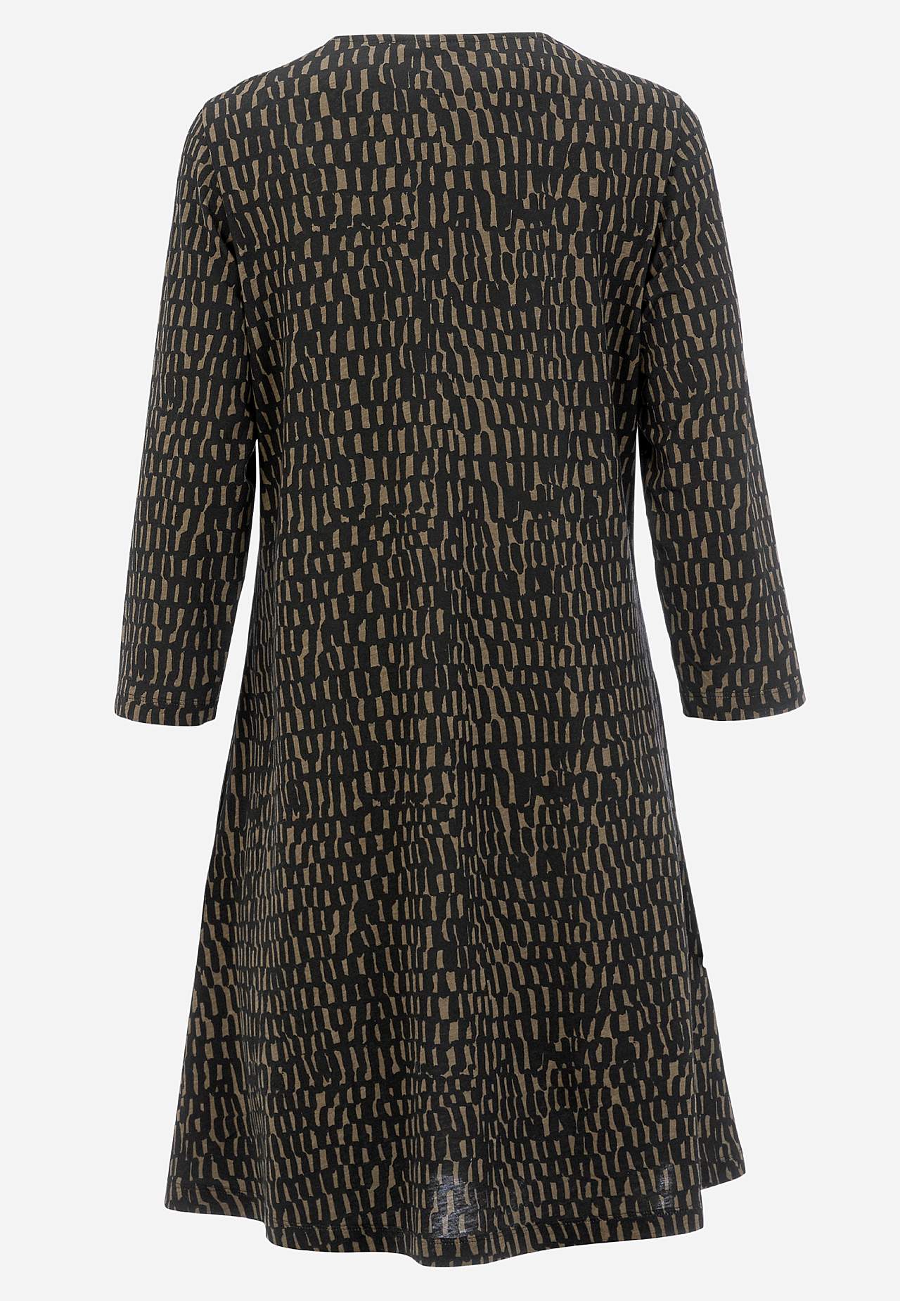 Jerseykleid mit einem V-Ausschnitt