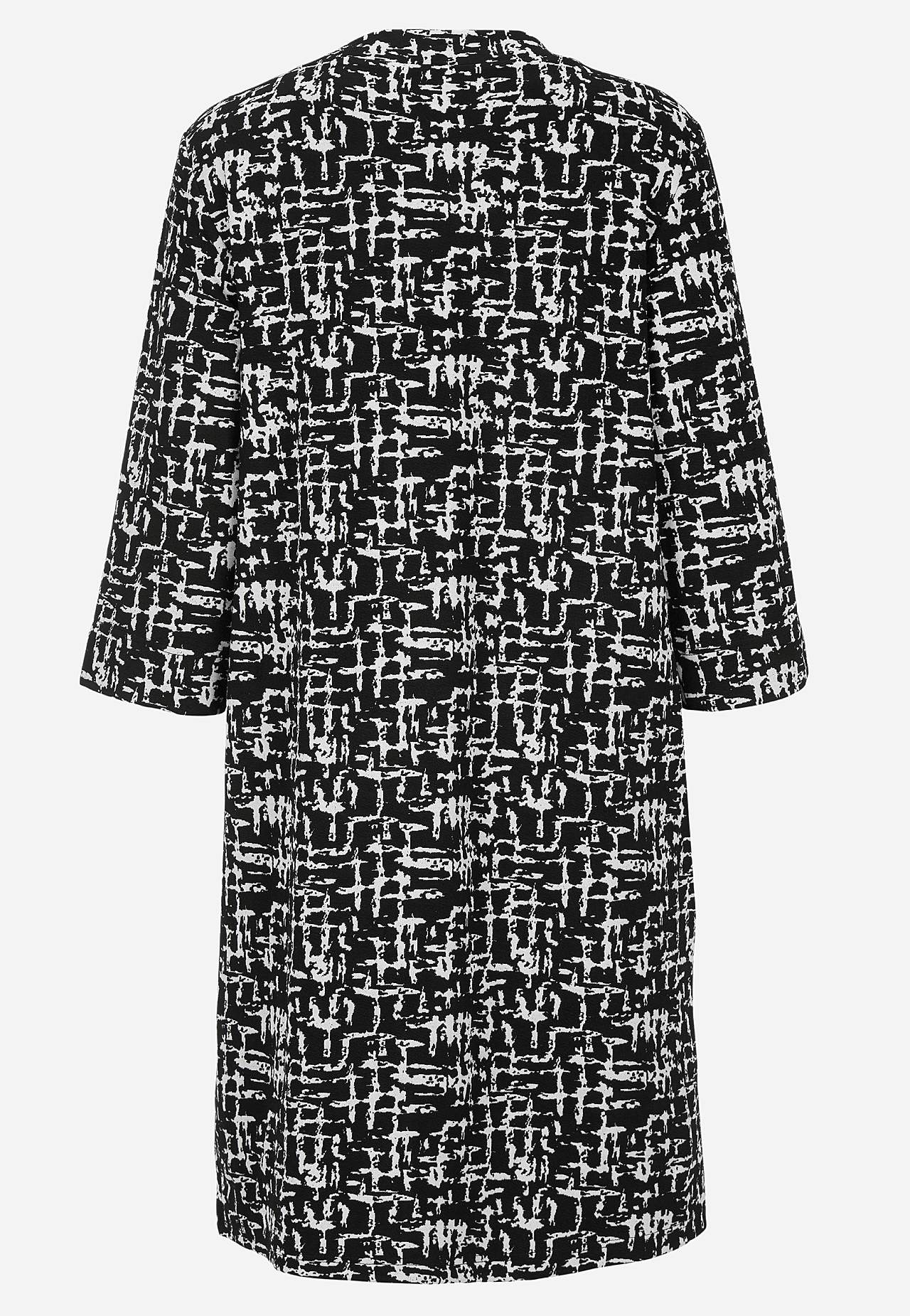 Gemustertes Kleid mit Seitentaschen