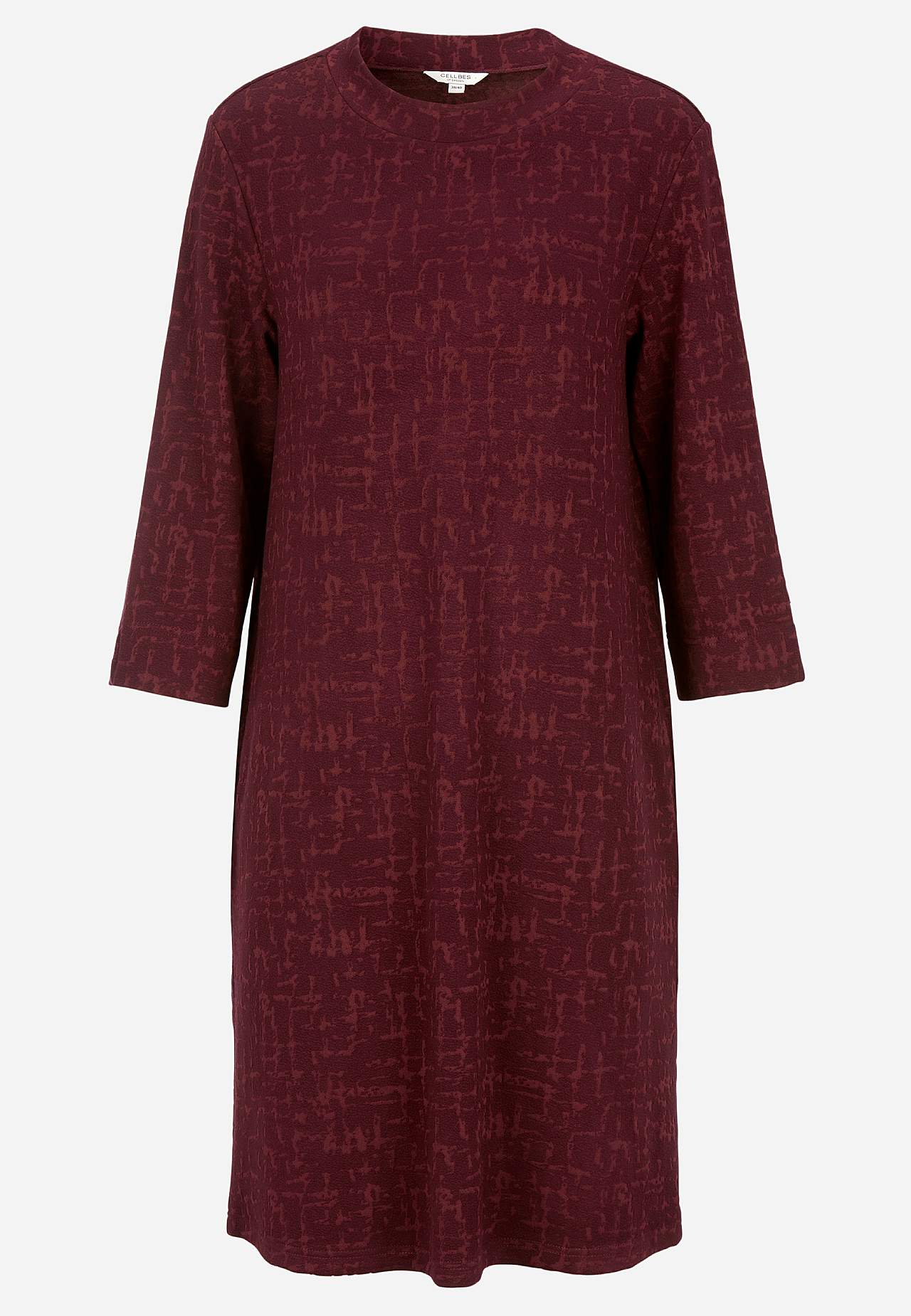 Gemustertes Kleid mit Seitentaschen