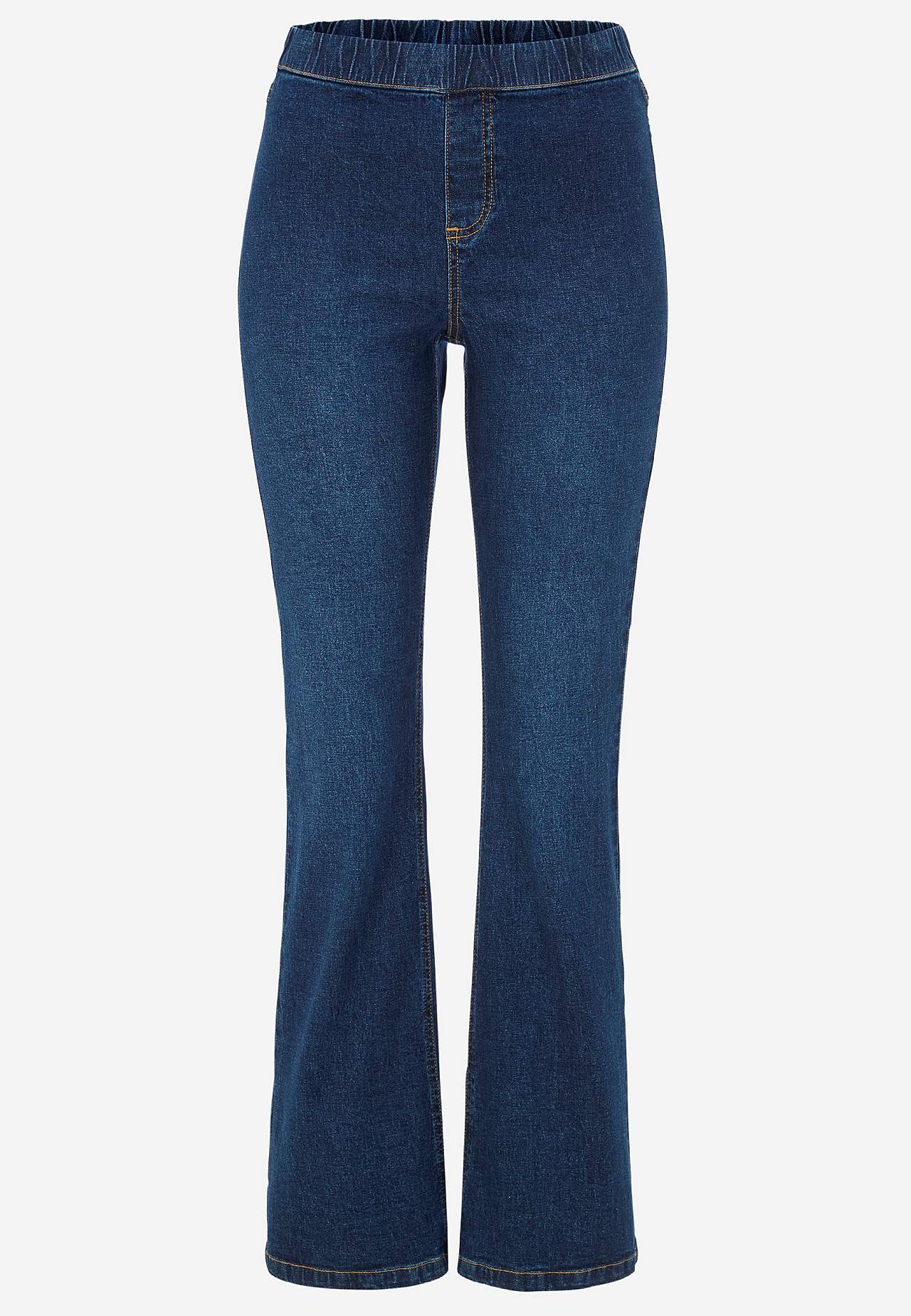 Elastische Jeggings mit Bootcut-Schnitt