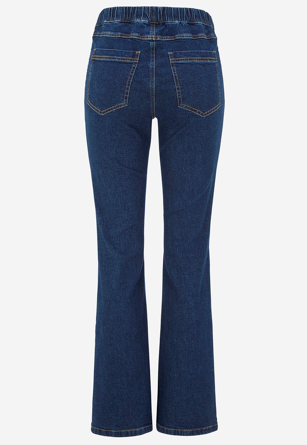 Elastische Jeggings mit Bootcut-Schnitt